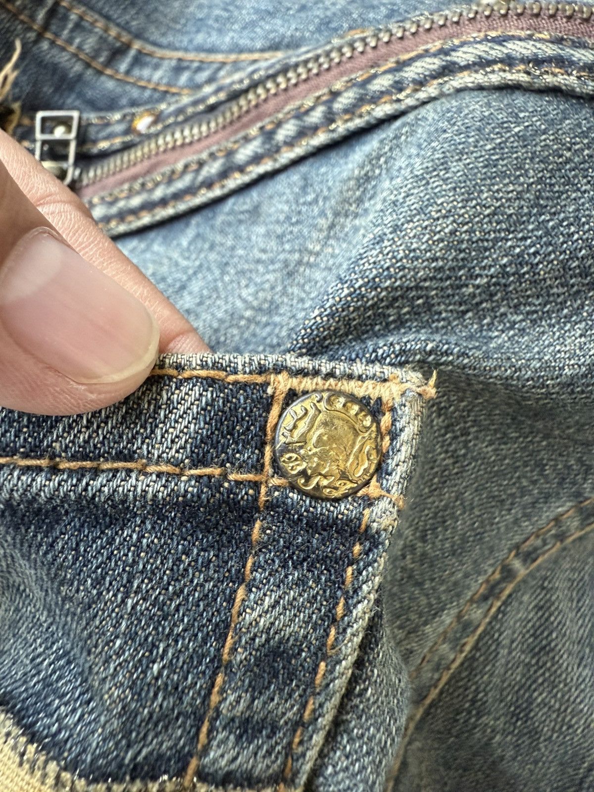 20471120 × Beauty Beast × Japanese Brand Villand stone real jeans special editon natural clothes Size US 35 - 8 Thumbnail