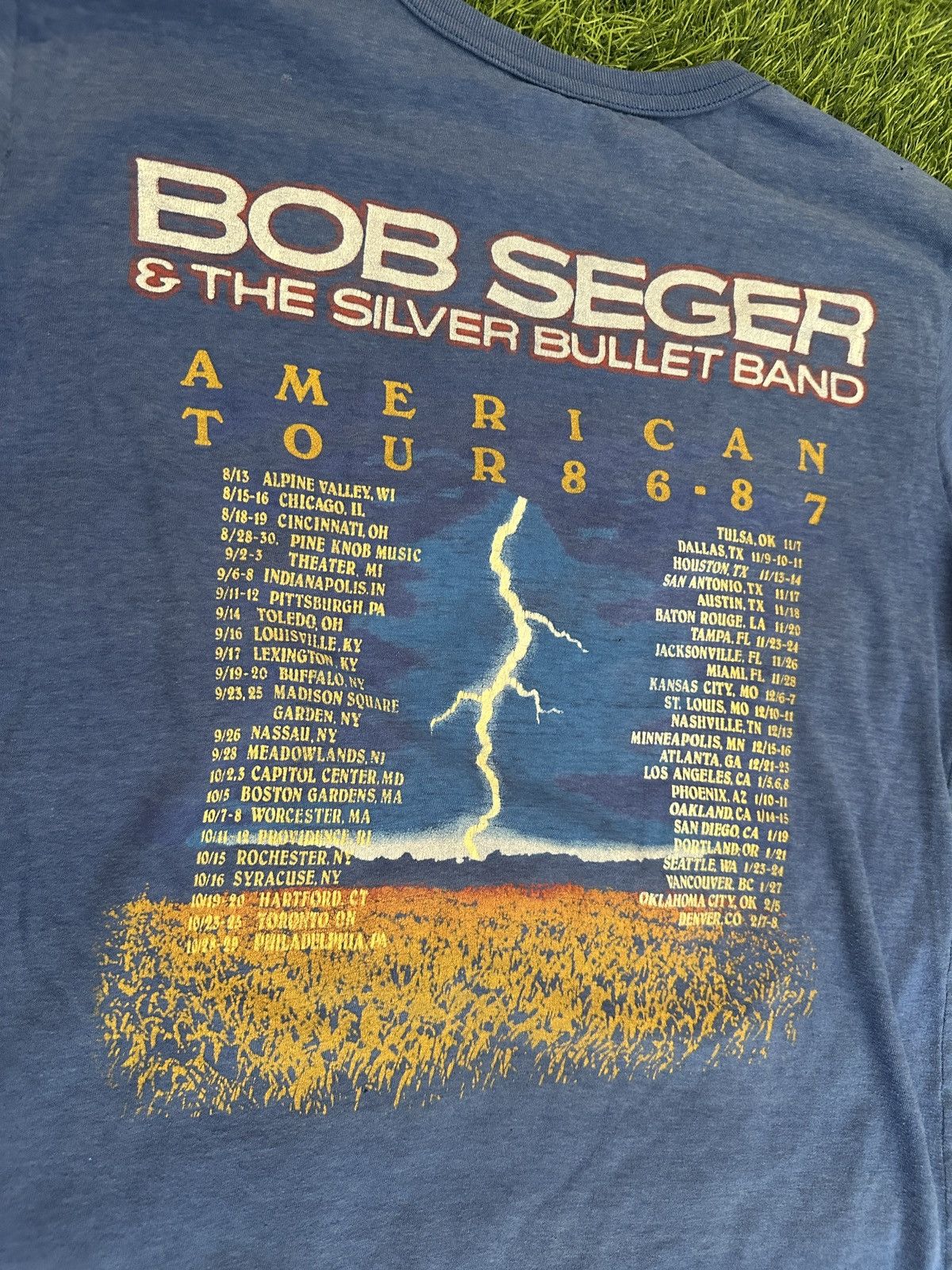 Band Tees Vintage bob seger 80s american storm 1986 t shirt size M Size US M / EU 48-50 / 2 - 4 Thumbnail