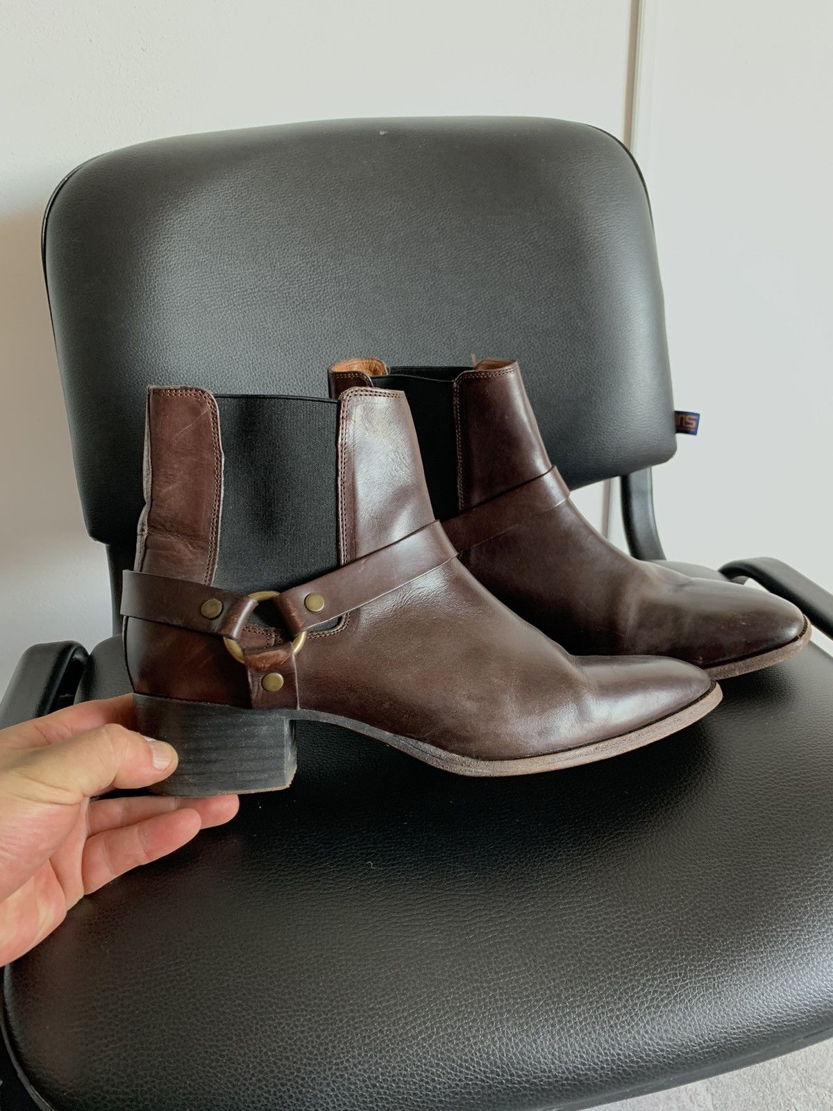 Frye VTG Frye Western Cowboy Leather Brown Boots size EU41 Size US 11 / IT 41 - 3 Thumbnail