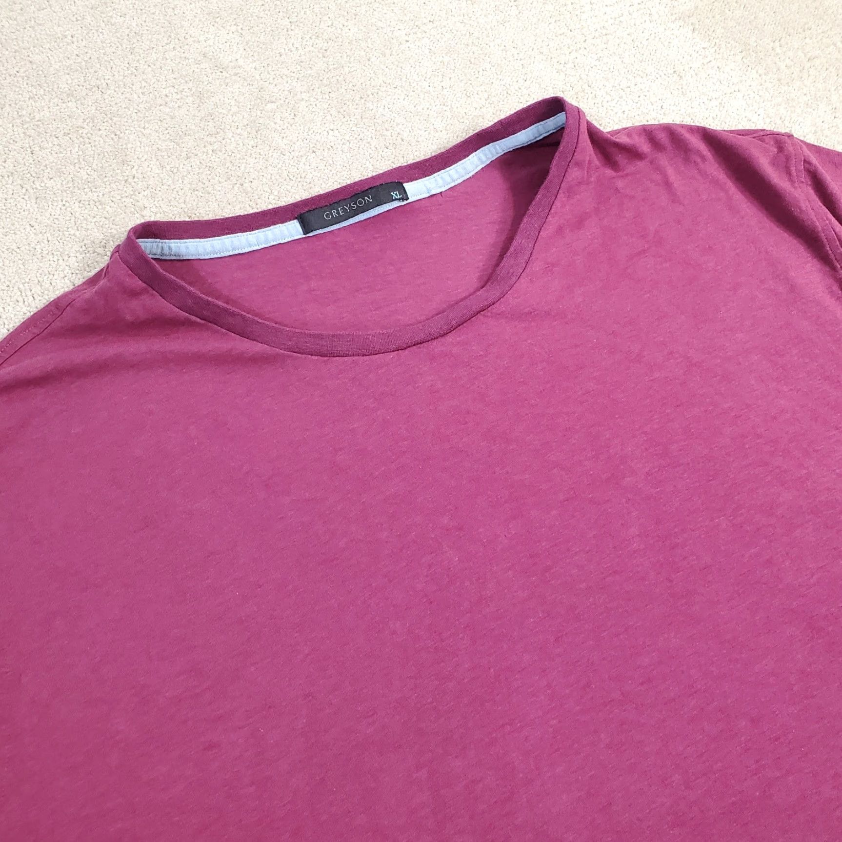 Vintage Greyson Shirt Mens XL Purple Long Sleeve Performance Stretch Solid Read Size US XL / EU 56 / 4 - 2 Thumbnail