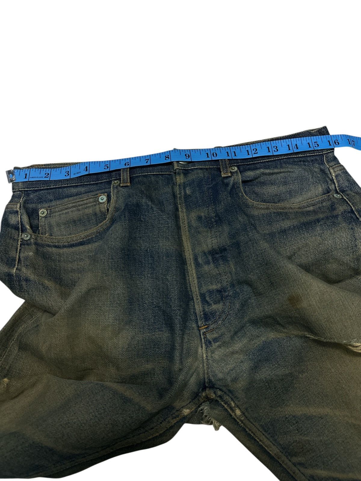 Japanese Brand Vintage Japanese Brand A.P.C Distress Trash Denim. Size US 32 / EU 48 - 5 Thumbnail