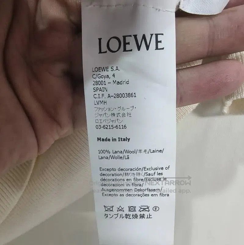 Loewe Loewe Summer White Wool Short Sleeve Tee . Size L / US 10 / IT 46 - 6 Thumbnail