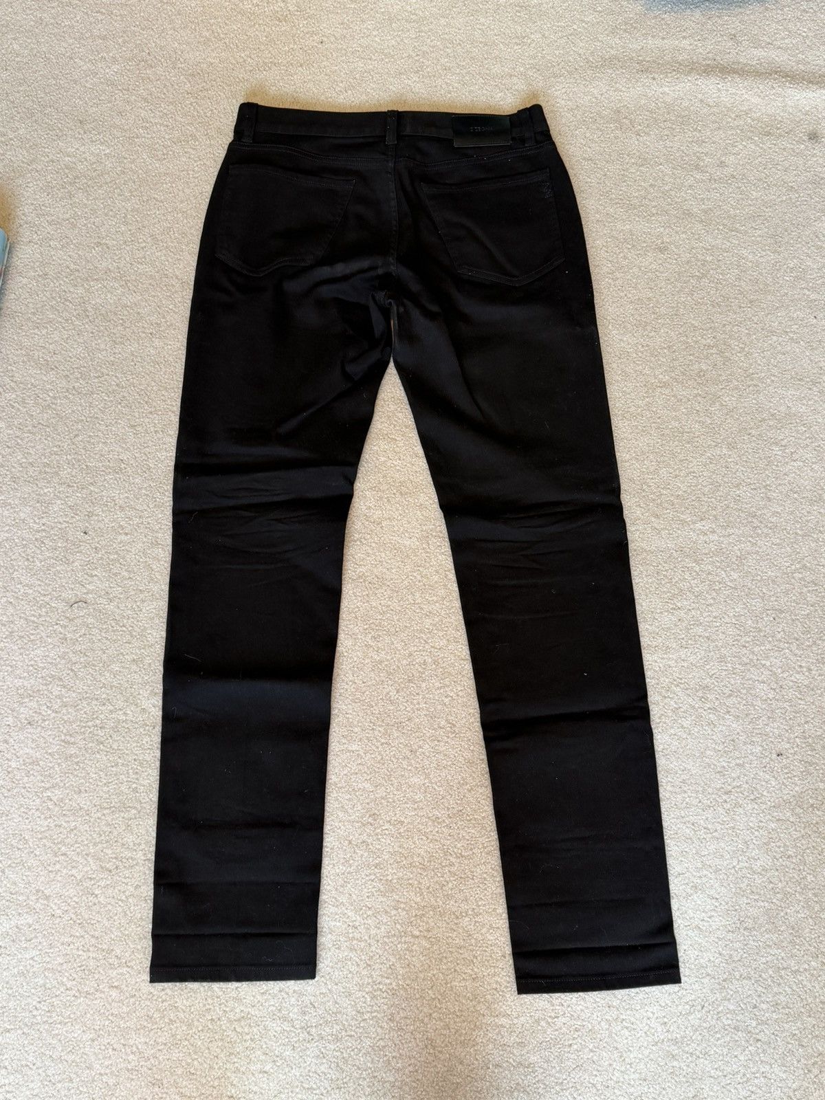 Z Zegna Zegna Black Skinny Fit Jeans Size US 31 - 2 Thumbnail