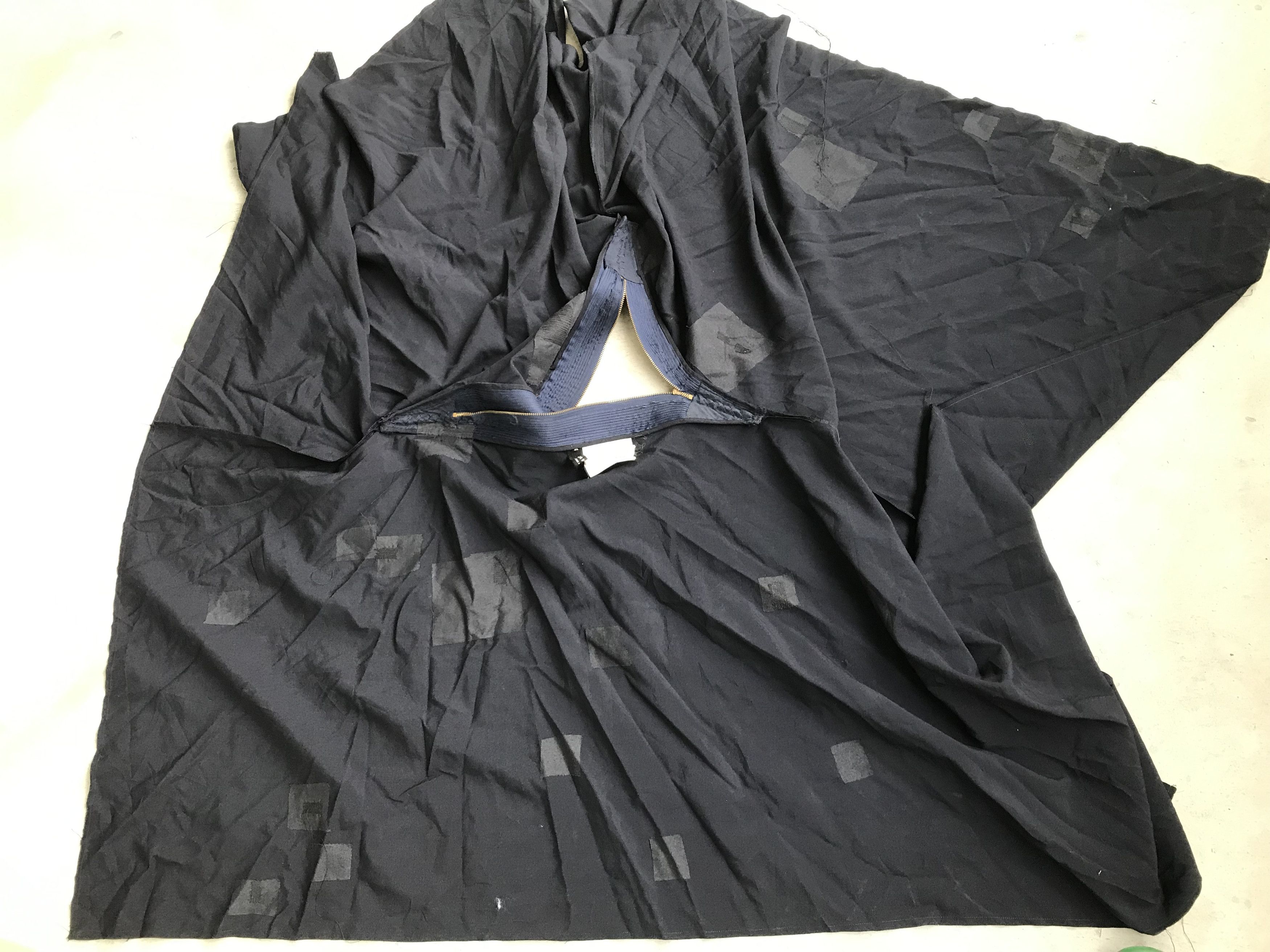 Comme des Garcons Distressed zipper trimmed draped raw handkerchief skirt Size 30" / US 8 / IT 44 - 11 Thumbnail
