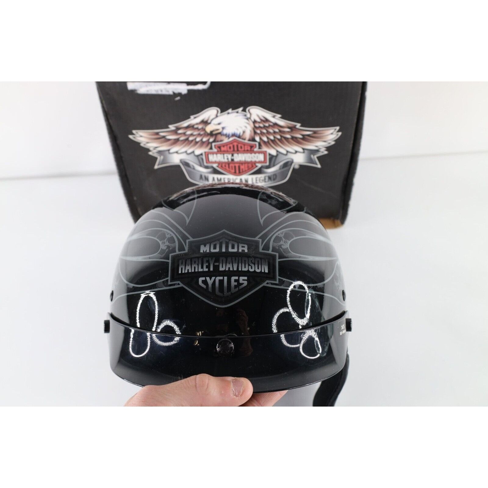 Harley Davidson × Vintage Deadstock Vintage Y2K 2004 Harley Davidson Skull Helmet Size ONE SIZE - 2 Thumbnail