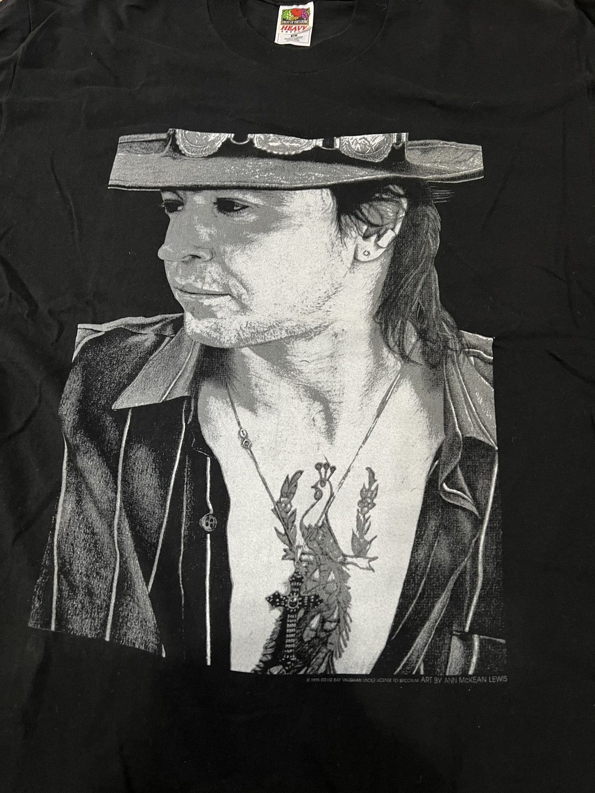 Band Tees Vintage 1995 stevie ray vaughan and double trouble tour tee Size US XL / EU 56 / 4 - 4 Thumbnail