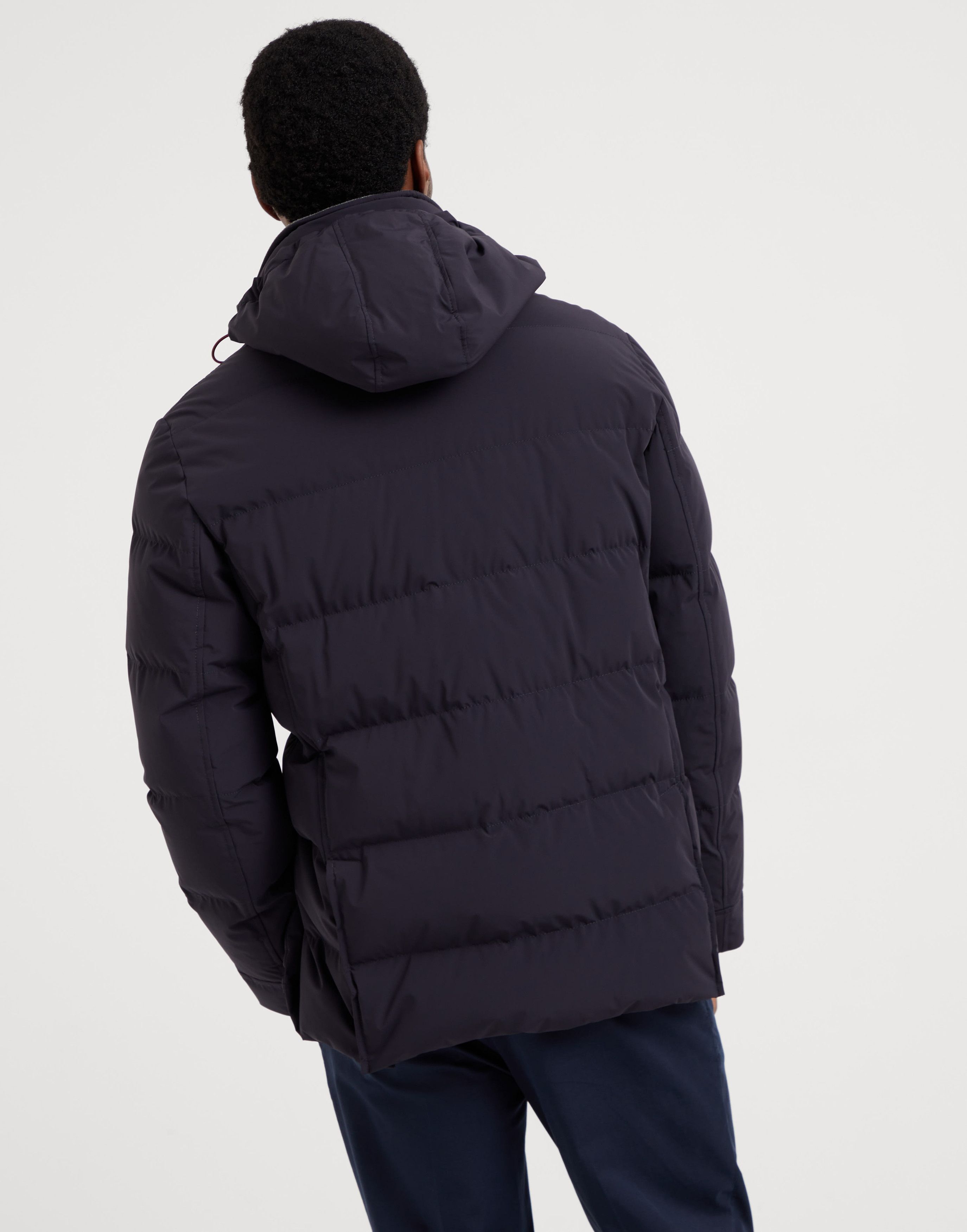 Brunello Cucinelli o1w1db10226 Wr Padded Jacket in Navy Blue Size US XS / EU 42 / 0 - 2 Thumbnail