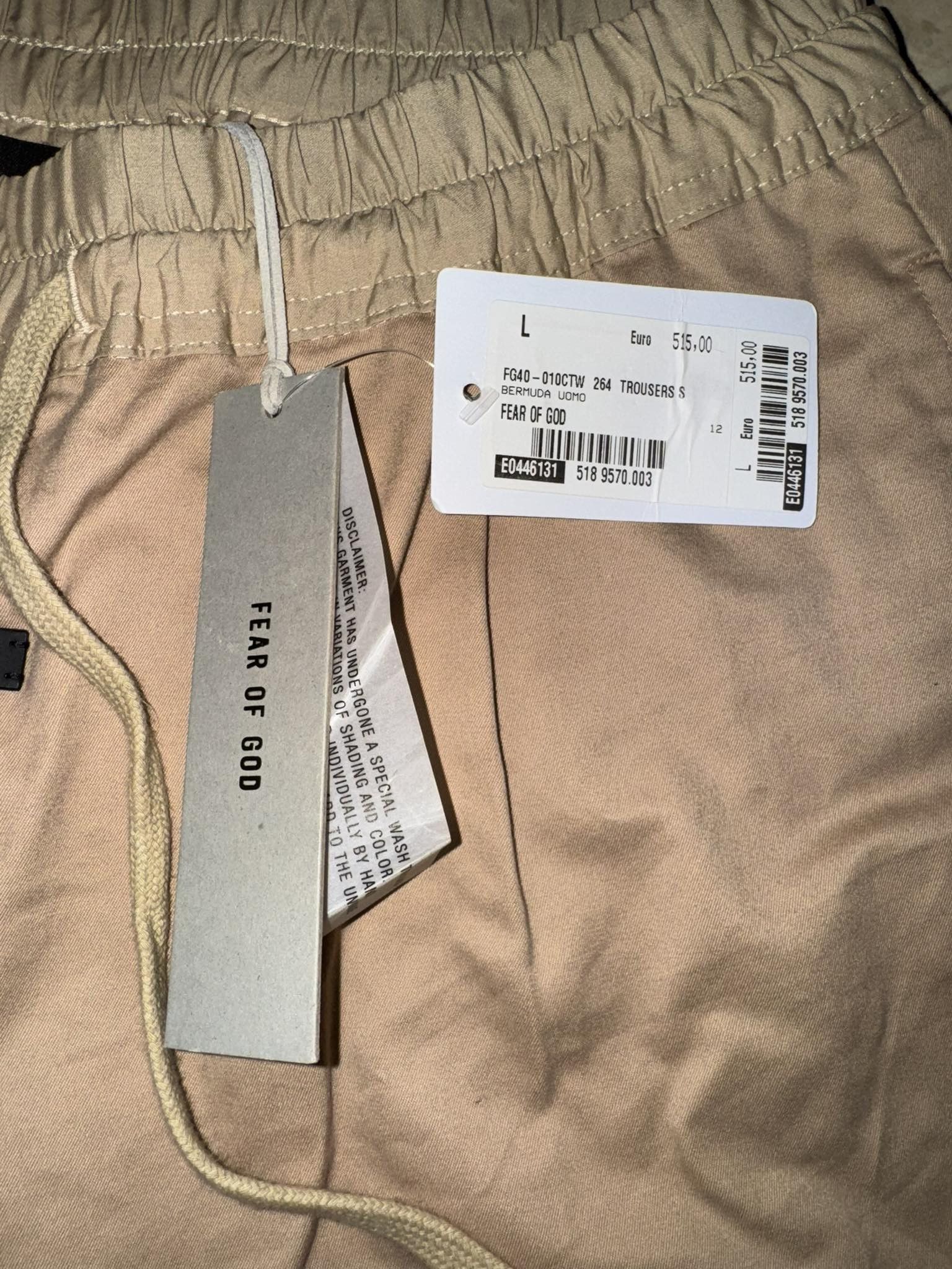 Fear of God × Vintage Fear Of God Seventh Collection Khaki Short Size US 36 / EU 52 - 3 Thumbnail