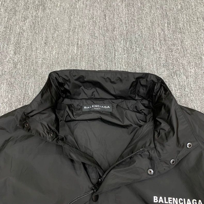 Balenciaga Balenciaga Black nylon windbreaker jacket Size US S / EU 44-46 / 1 - 8 Thumbnail