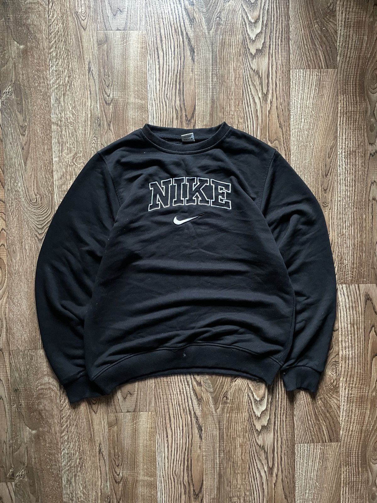 Nike Vintage Nike Big Logo Sweatshirt 90s Oversized Drill Size US XL / EU 56 / 4 - 2 Thumbnail