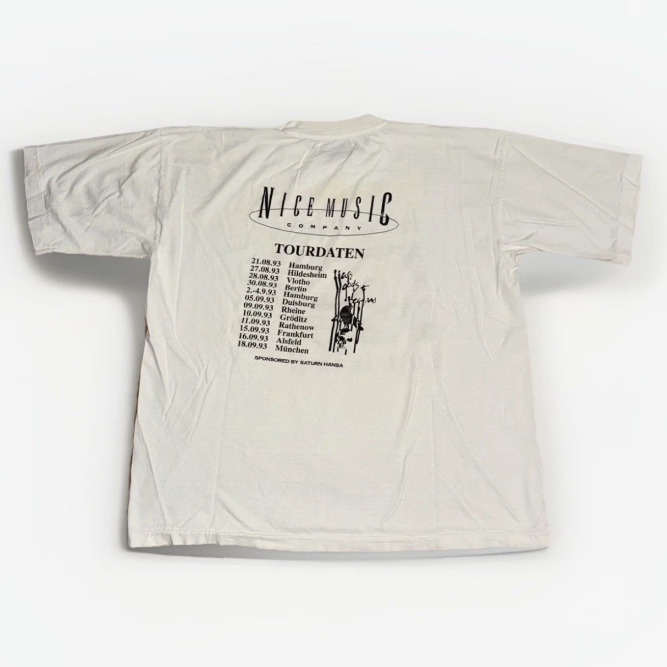 Springfield VINTAGE John Springfield T-Shirt Mens M White Liars, Gods & Beggars – Love in Hell Graphic Print 90s Theme Womens? Size US M / EU 48-50 / 2 - 7 Thumbnail