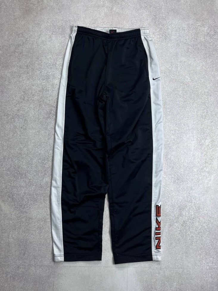 Nike × Skepta VINTAGE NIKE SPELLOUT FLARED Y2K TRACK PANTS M Size US 32 / EU 48 - 1 Thumbnail
