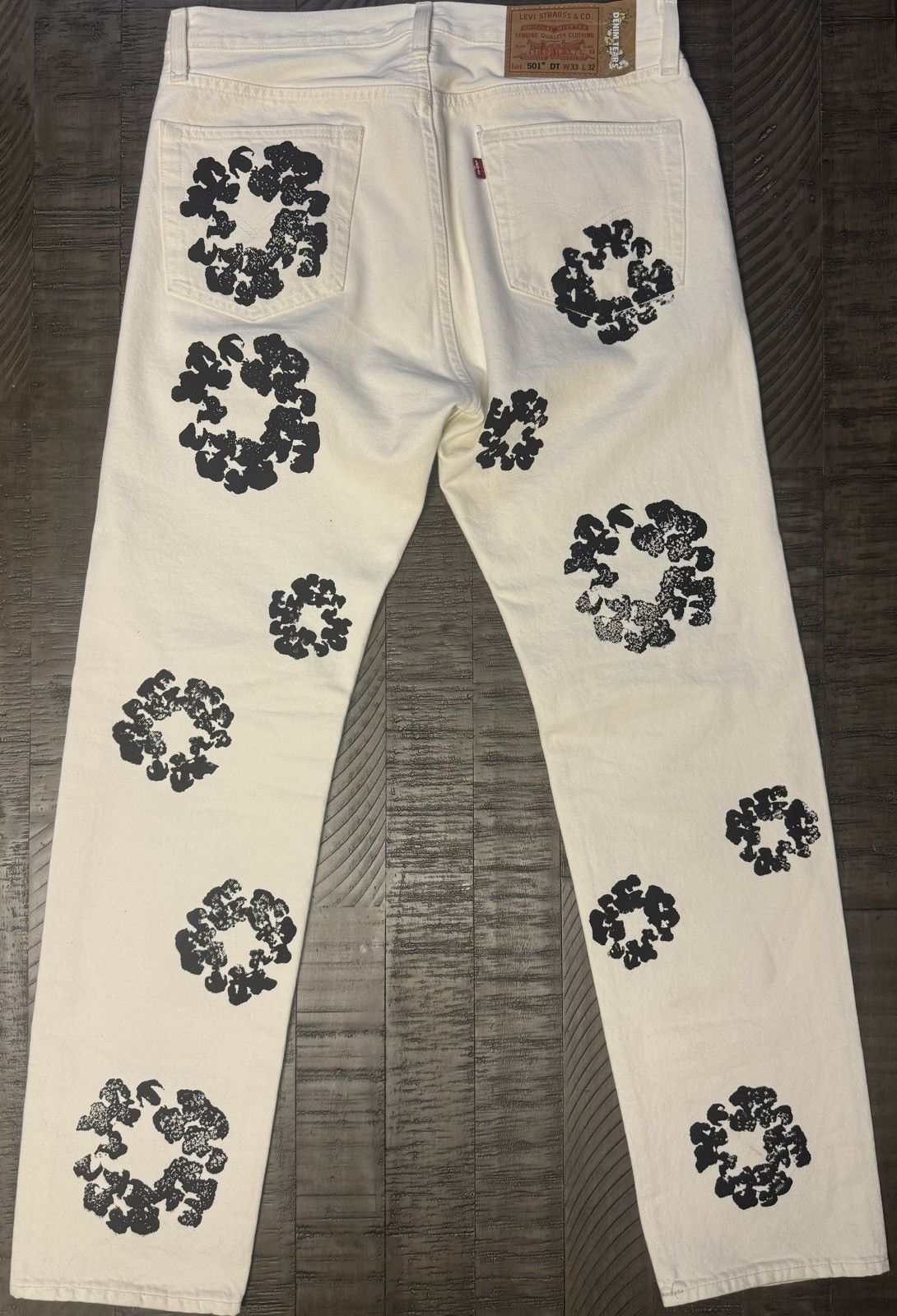 DENIM TEARS Denim Tears White Jeans Size US 33 - 2 Thumbnail