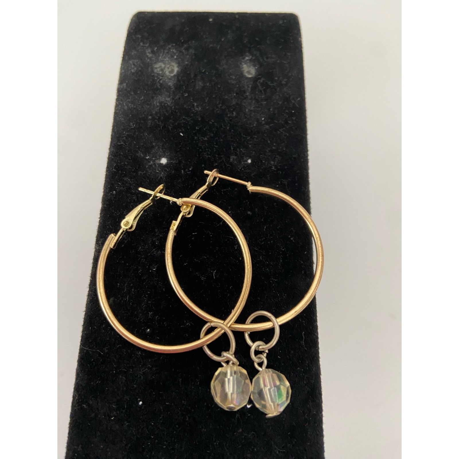 Other hoop earrings with Upcycled bead charm Size ONE SIZE - 1 Thumbnail