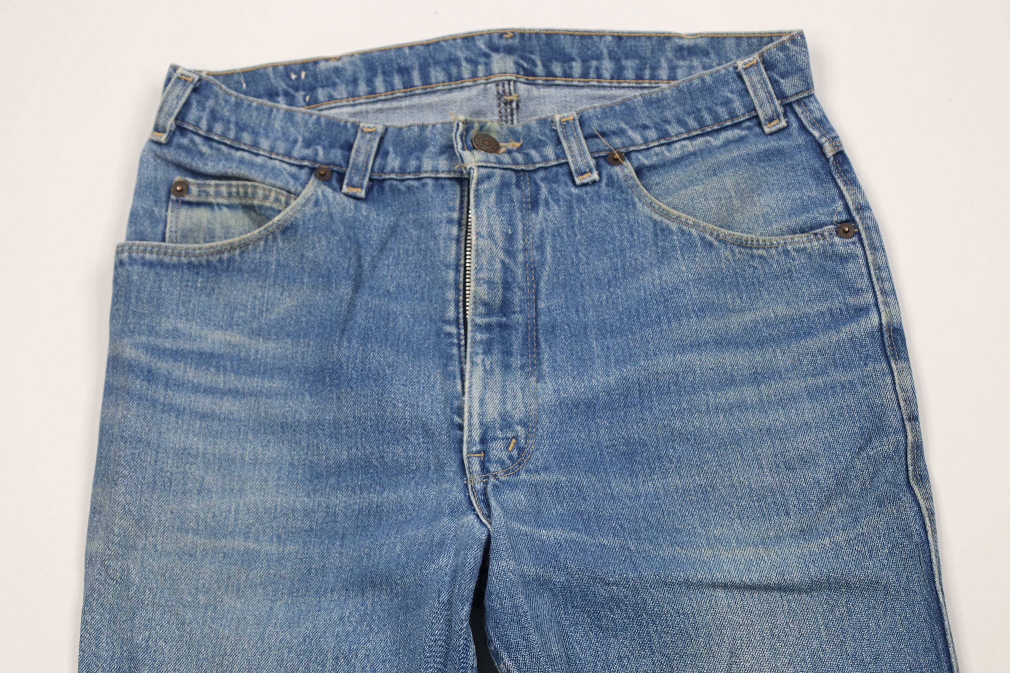 Levi's AS IS Vtg 80s Levis 522 Blue Tab Straight Leg Jeans USA Size US 30 / EU 46 - 2 Thumbnail