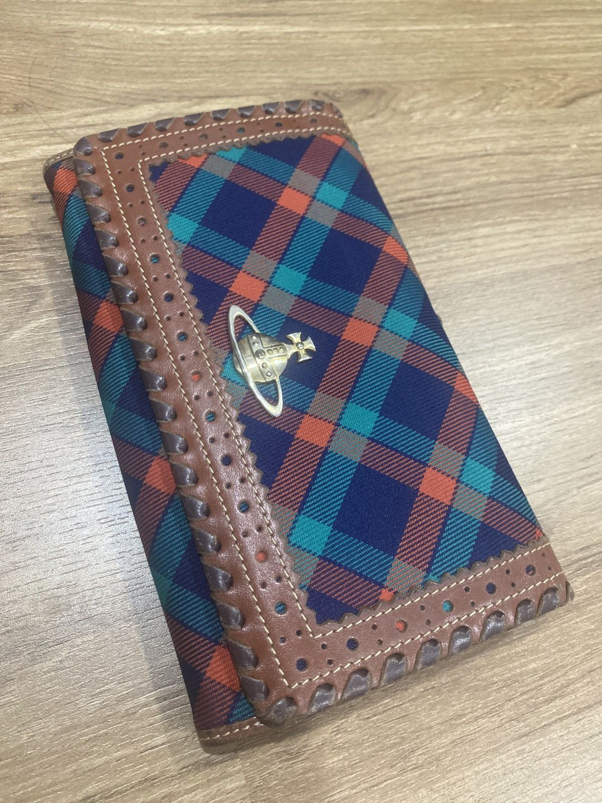 Vivienne Westwood VIVIENNE WESTWOOD Braided Leather Apollo Continental Wallet Size ONE SIZE - 1 Thumbnail