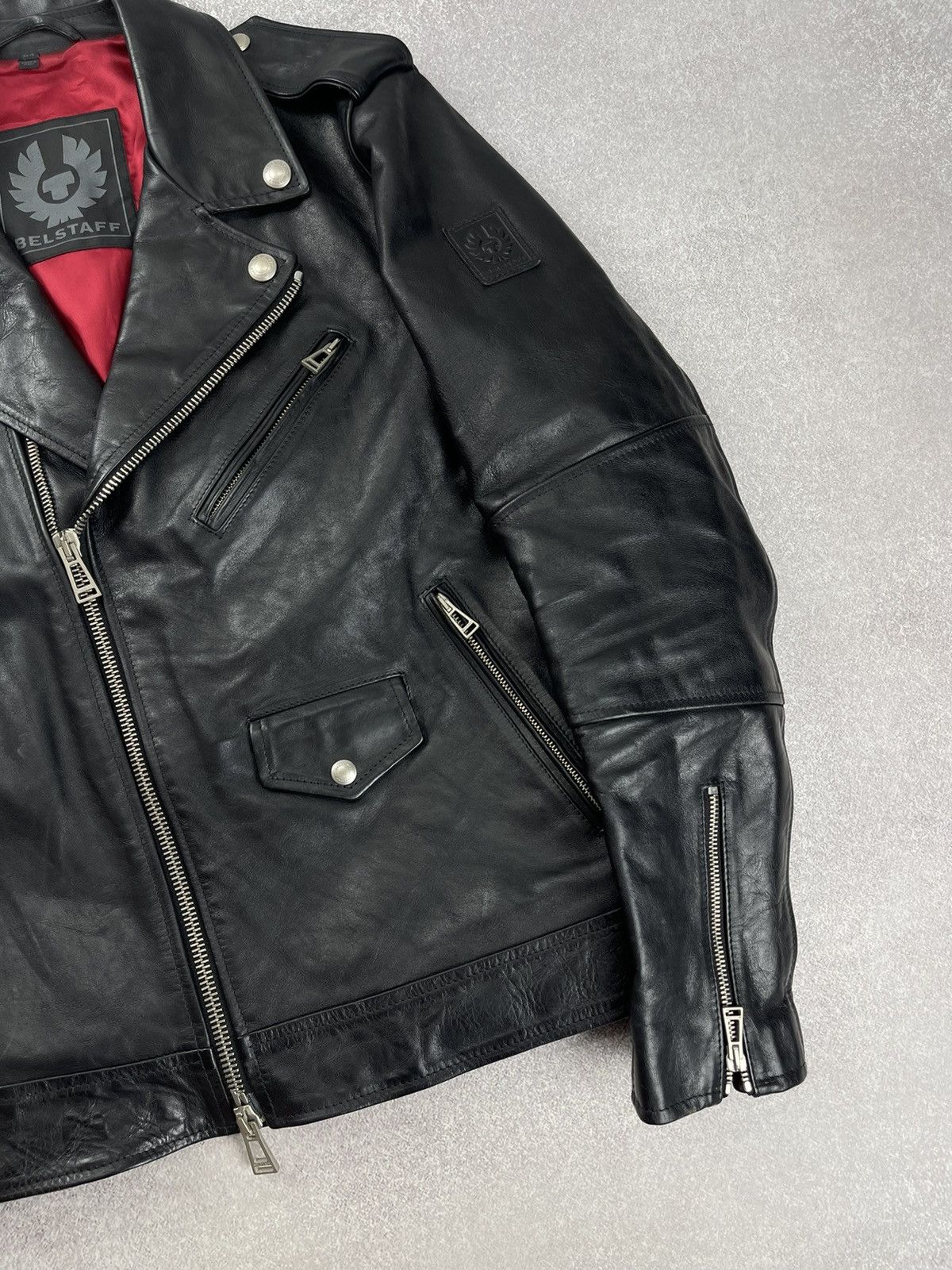 Belstaff Belstaff Black Leather Sidmouth Biker Jacket Size 54 Size US L / EU 52-54 / 3 - 2 Thumbnail