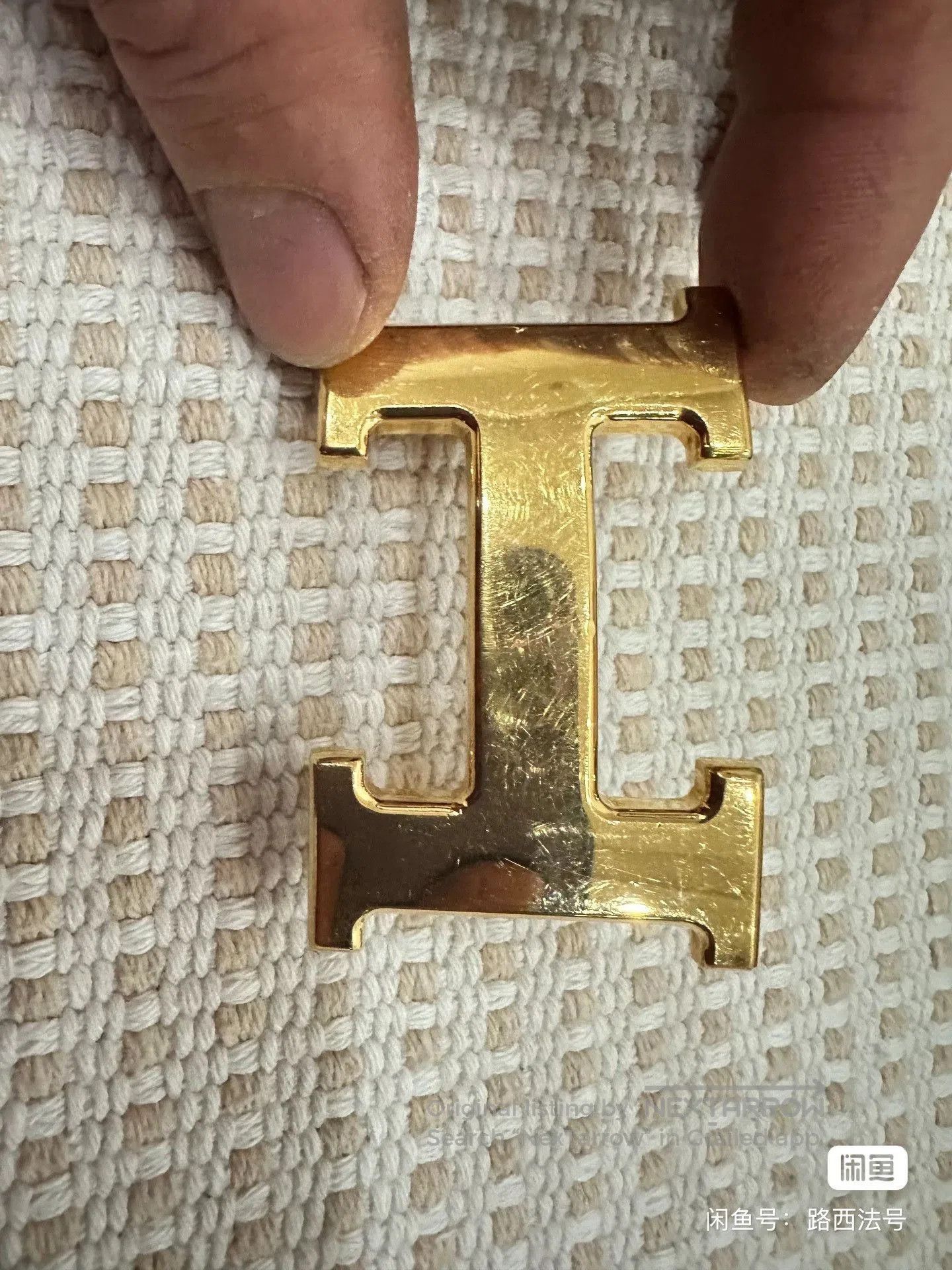 Hermes Hermès Red Leather Belt Gold H Buckle. Size ONE SIZE - 5 Thumbnail