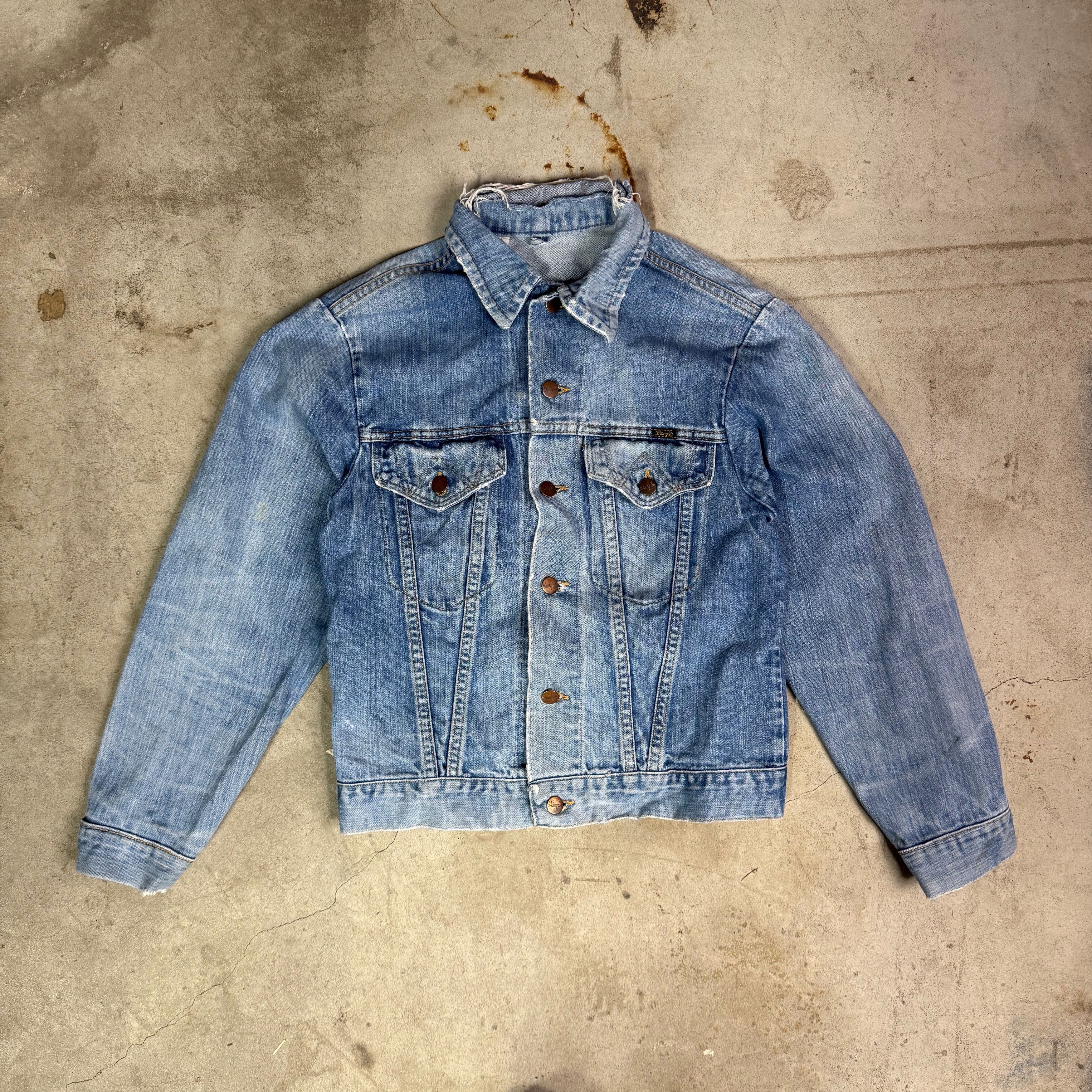 Wrangler Vintage 70s Wrangler Denim Jacket Size US S / EU 44-46 / 1 - 1 Thumbnail