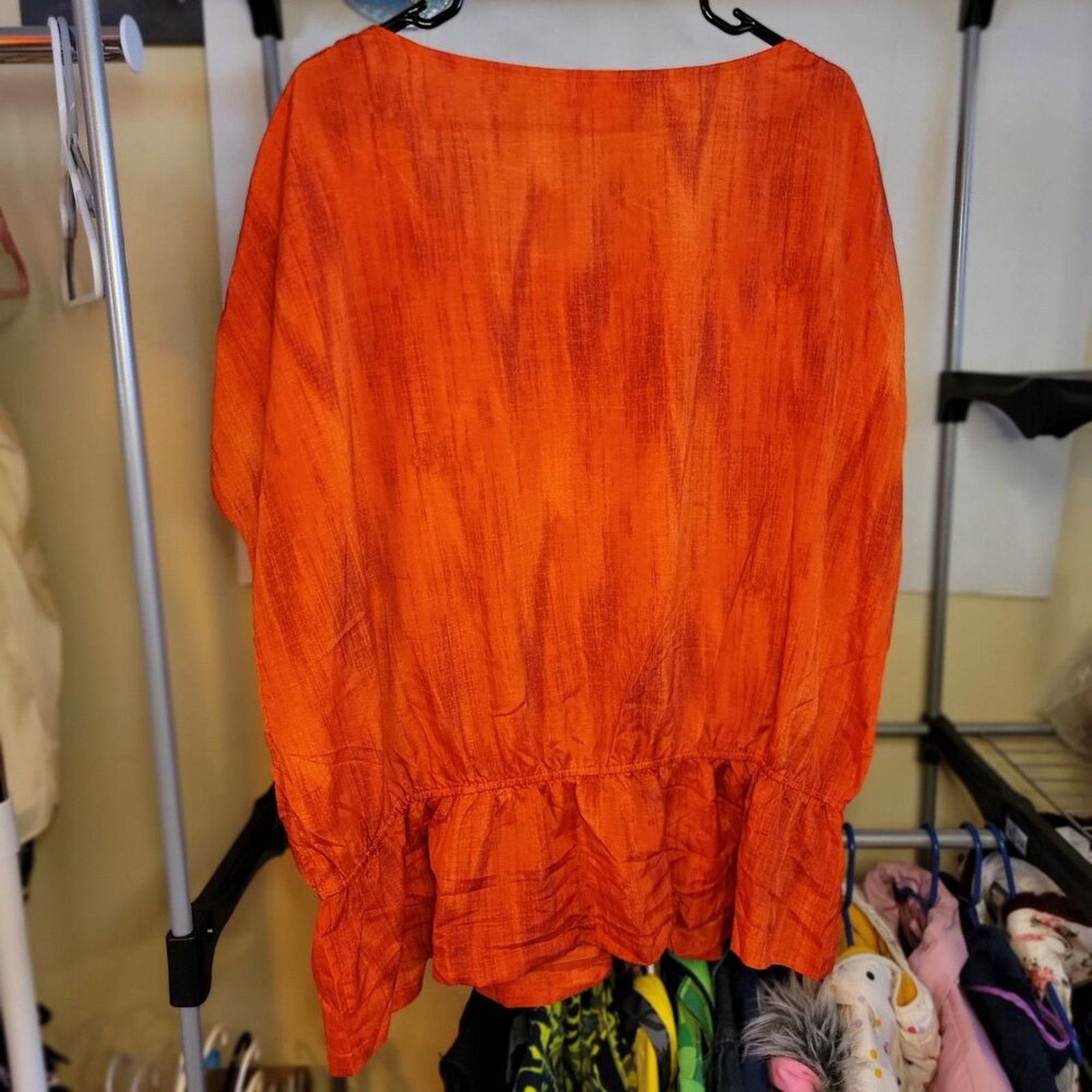 Michael Kors Michael Kors Blouse Short Sleeve Orange - Size 3XL Size 3XL / US 20-22 - 3 Thumbnail