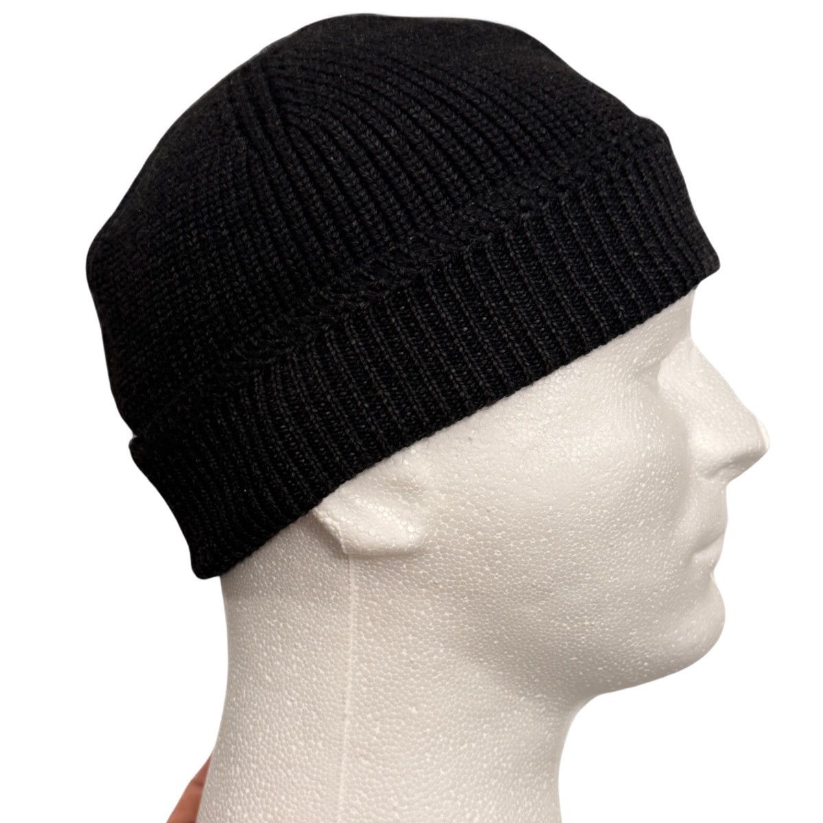 RRL Ralph Lauren Double RL Beanie 100% Merino Wool Black/Gray Size ONE SIZE - 1 Thumbnail