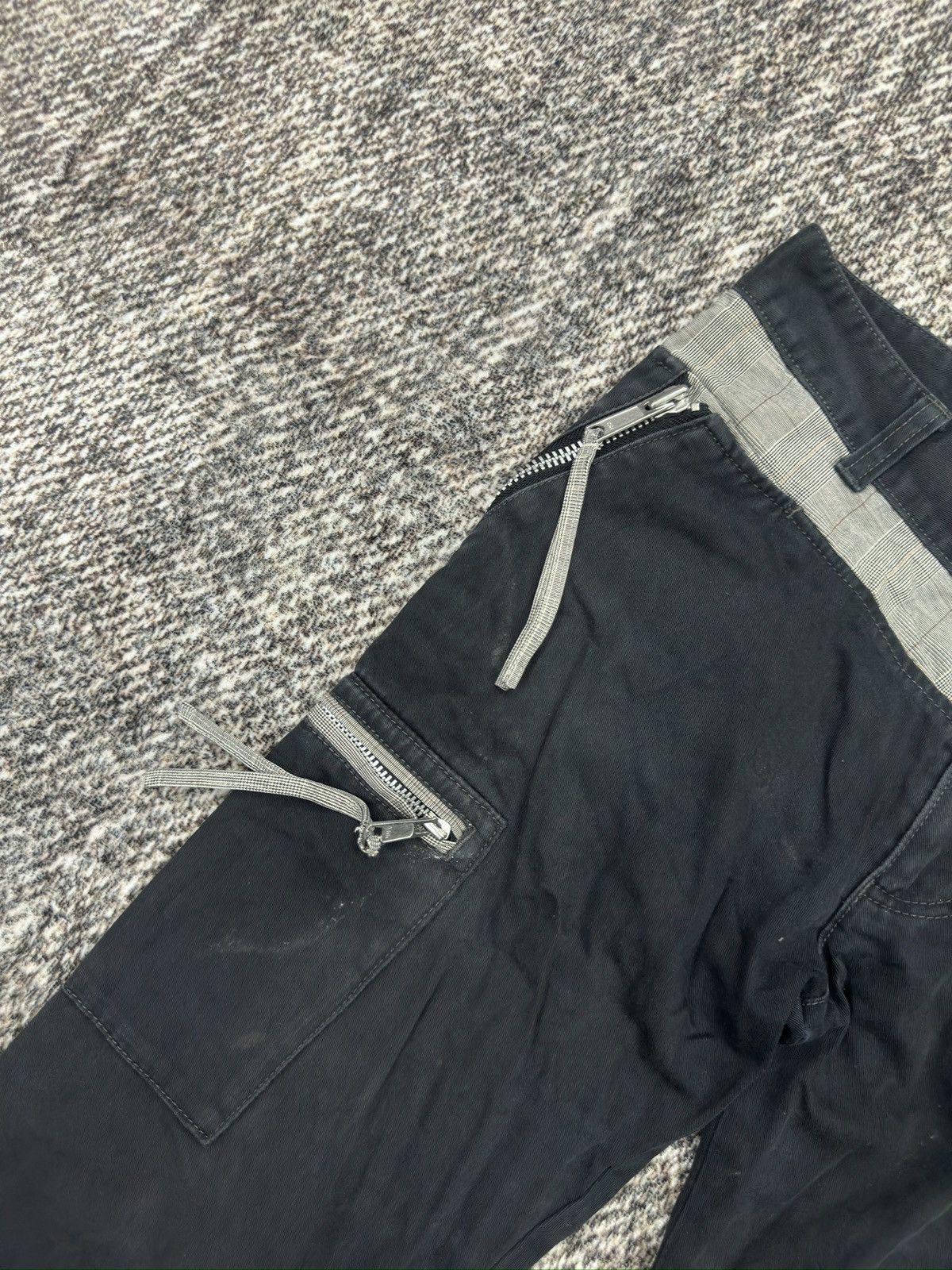 If Six Was Nine × Katharine Hamnett London × Le Grande Bleu (L.G.B.) Katharine Hammett Bondage Pants Flared Cargo Size US 32 / EU 48 - 4 Thumbnail