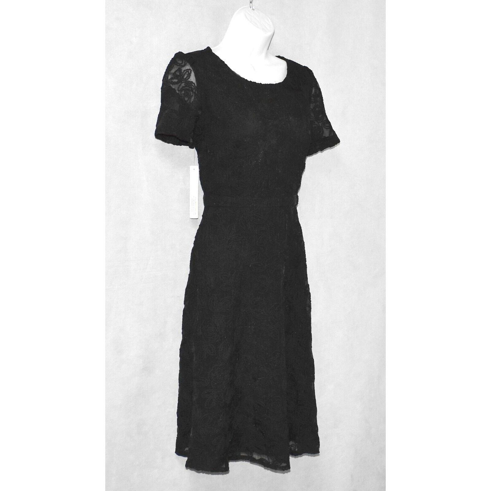 Anthropologie New ANTHROPOLOGIE SANDAY IN BROOKLYN Black Floral Dress Sz S Size S / US 4 / IT 40 - 3 Thumbnail