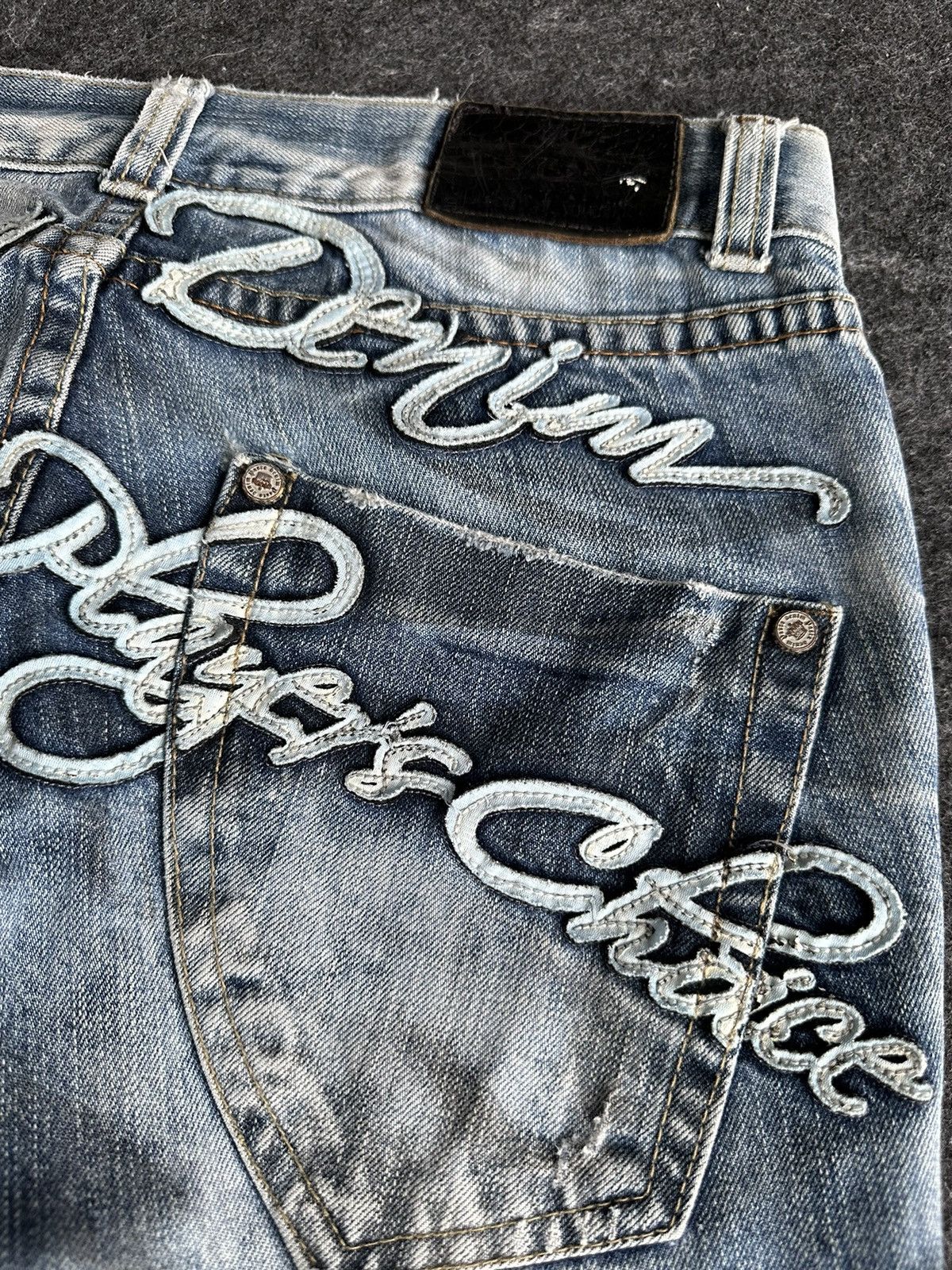 14th Addiction × Hysteric Glamour × If Six Was Nine Pasta Denim Nice Faded Distressed Denim D487 Size US 30 / EU 46 - 9 Thumbnail