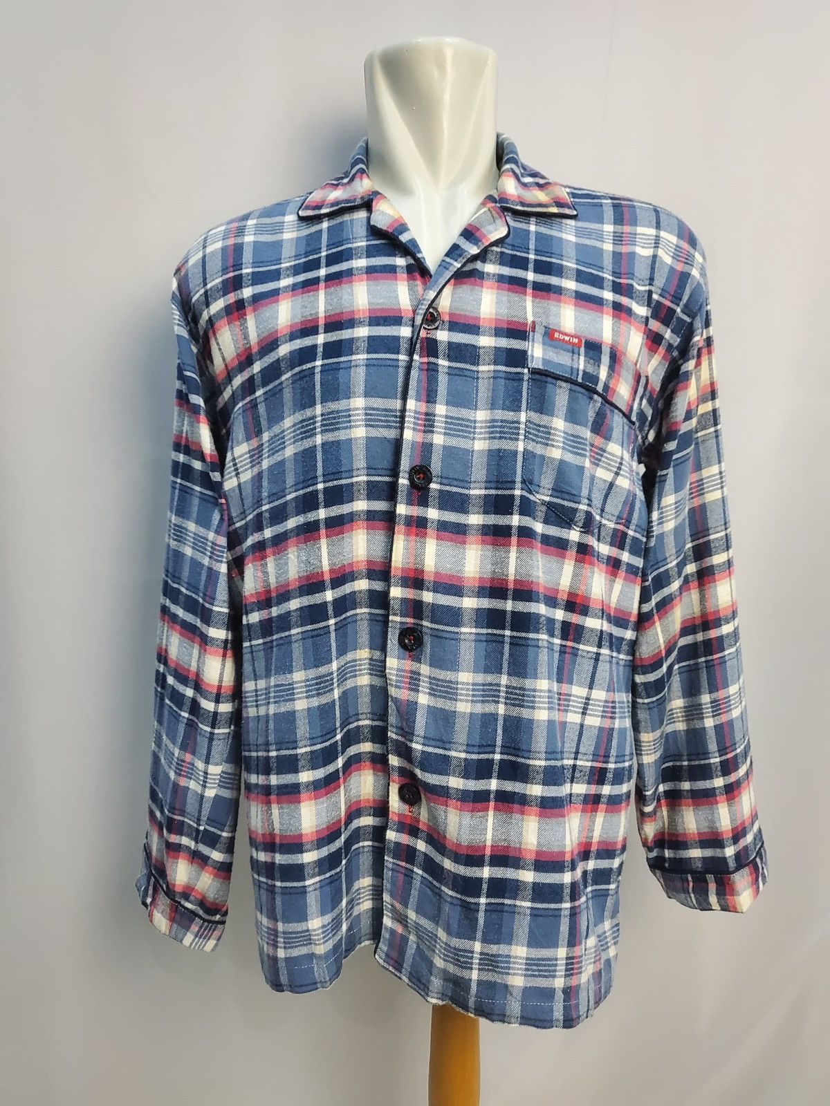 image of Edwin Outdoor Heavyweight Flannel Shirt in Refer Images/Message Me, Men's (Size Large)