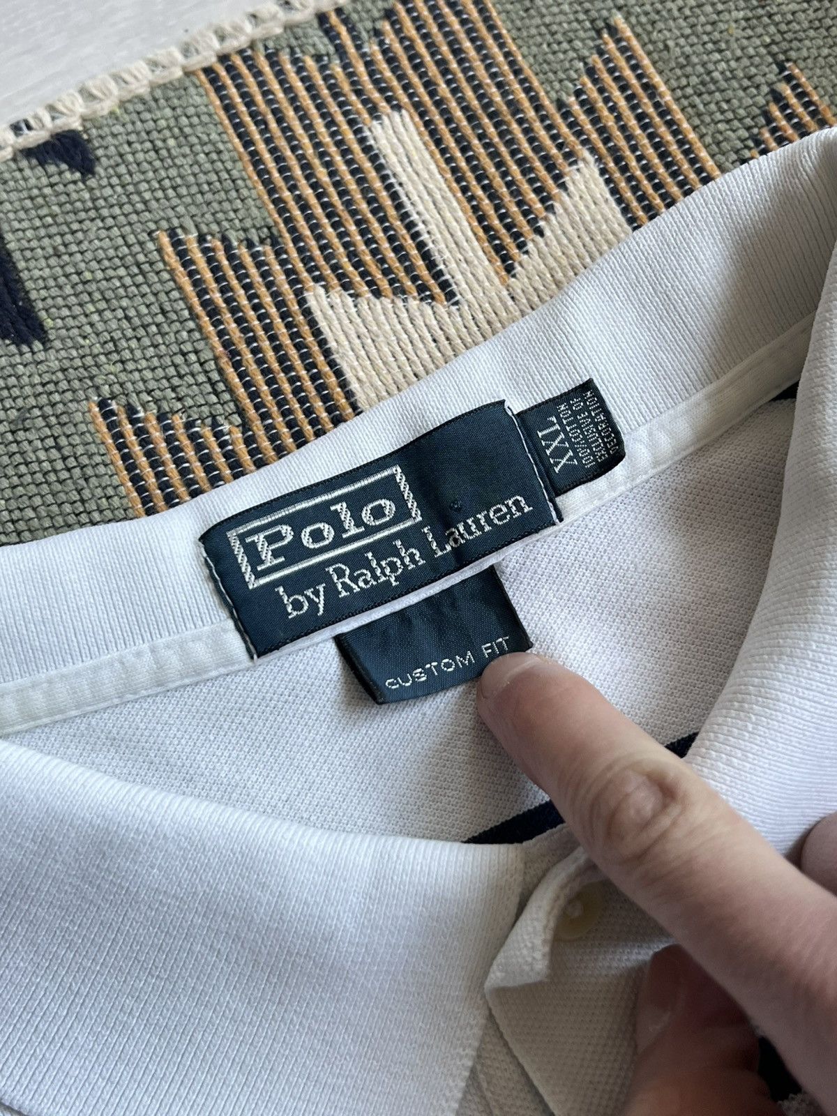 Other Vintage 90’s Polo Ralph Lauren Striped Polo T-shirt Size US XXL / EU 58 / 5 - 8 Thumbnail