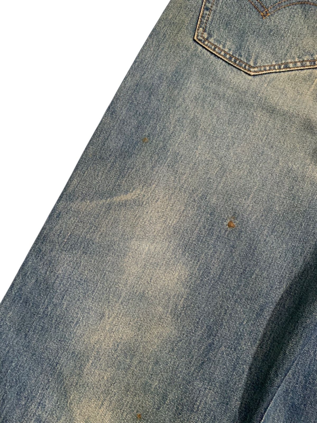 Levi's VINTAGE LEVIS 512 FADED & RUSTY DISTRESSED DENIM Size US 35 - 19 Thumbnail