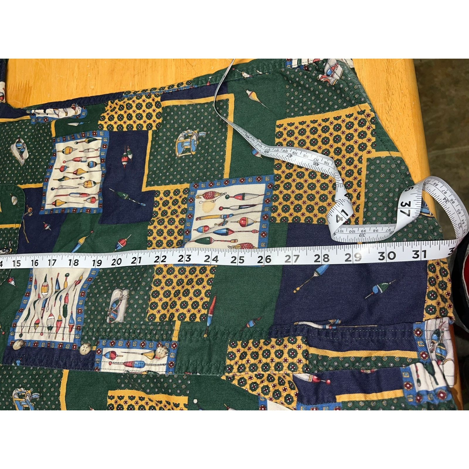 Woolrich Woolen Mills Vintage Woolrich Button Up Shirt Fish Fishing Hooks Graphic Size US L / EU 52-54 / 3 - 9 Thumbnail