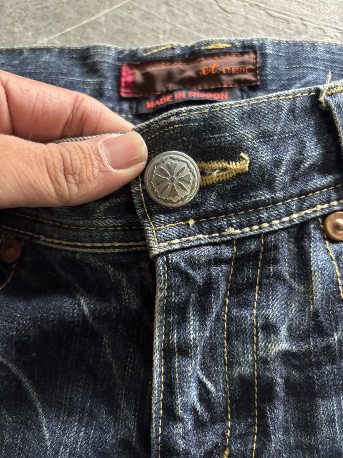 Japanese Brand sick flare rusty et boite japanese denim punk grunge Size US 31 - 3 Thumbnail