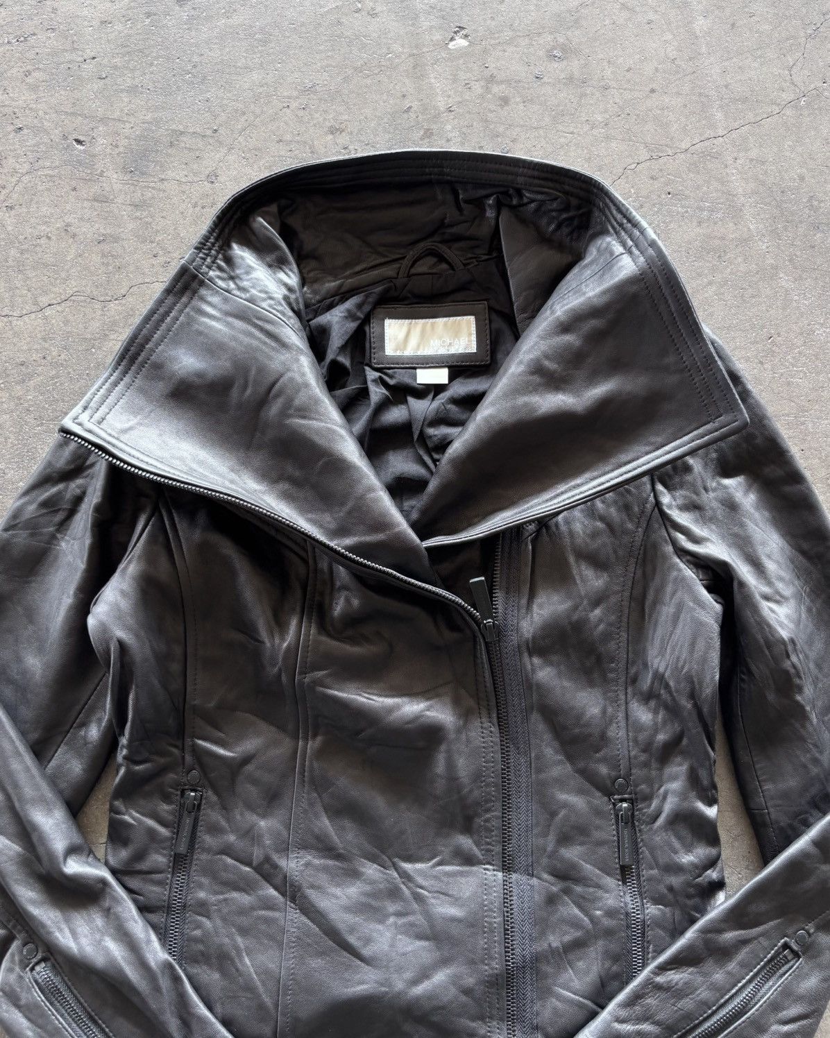 Ekam 2000s Michael Kors Vkei Opium Leather Jacket Size US M / EU 48-50 / 2 - 5 Thumbnail