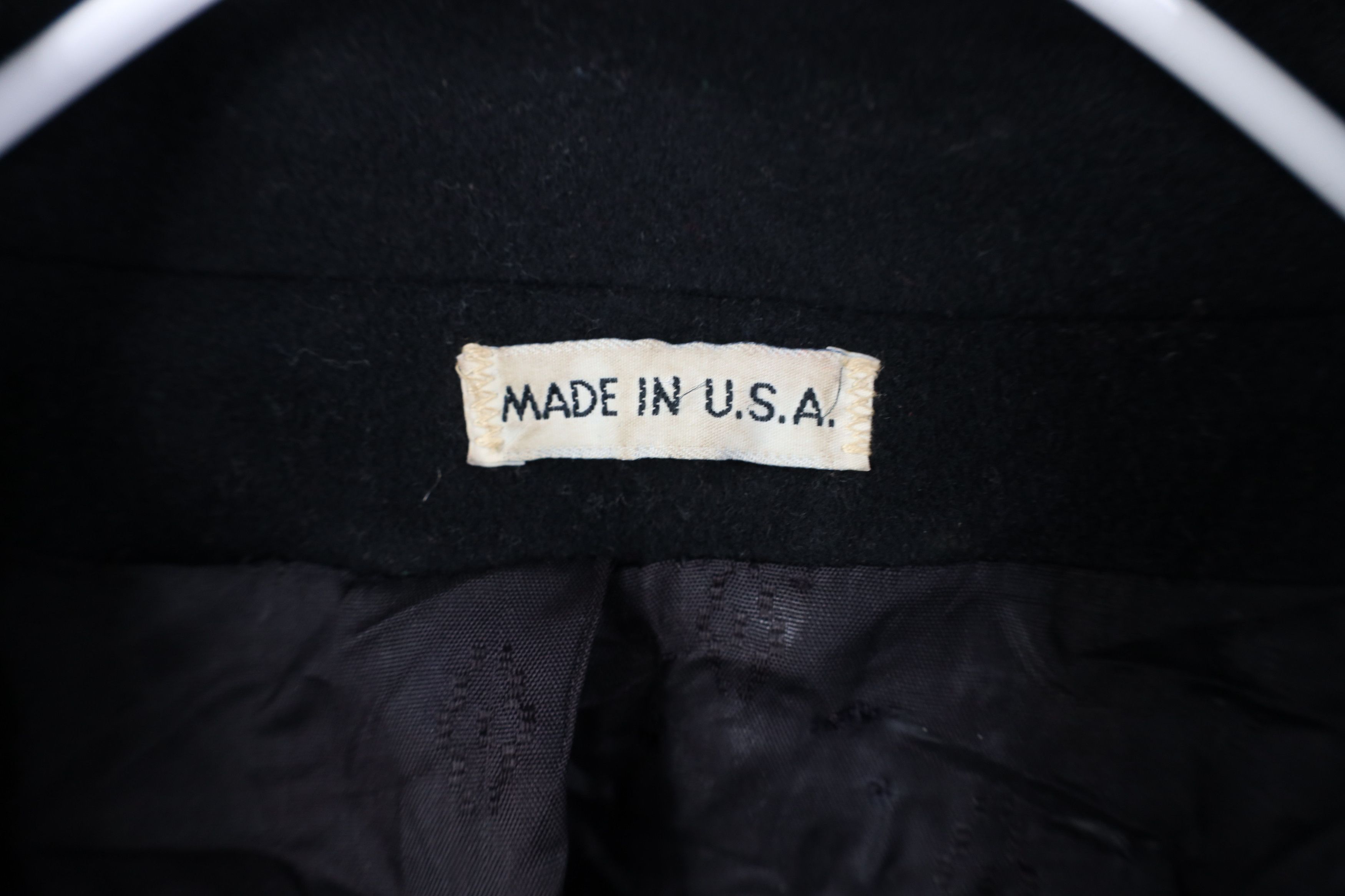 Vintage Vintage 90s Streetwear Wool Leather Trim Overcoat Jacket USA Size XXL / US 16-18 / IT 52-54 - 11 Thumbnail