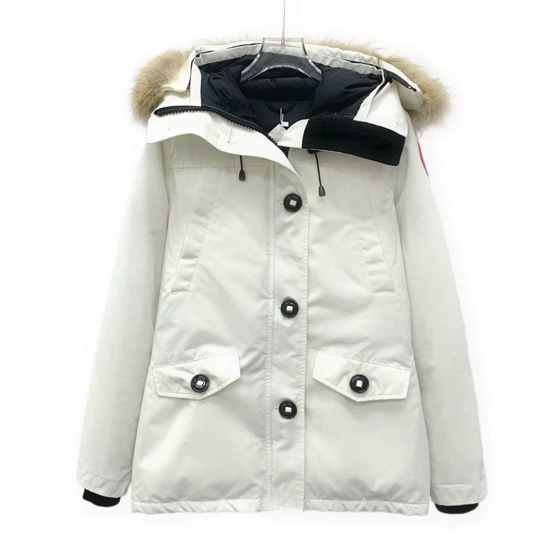 Canada Goose Canada Goose White Fur Hooded Down Jacket-yf Size US S / EU 44-46 / 1 - 1 Thumbnail