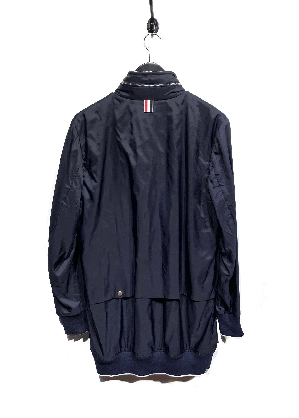 Thom Browne Thom Browne Navy Windbreaker Jacket Size US S / EU 44-46 / 1 - 2 Thumbnail