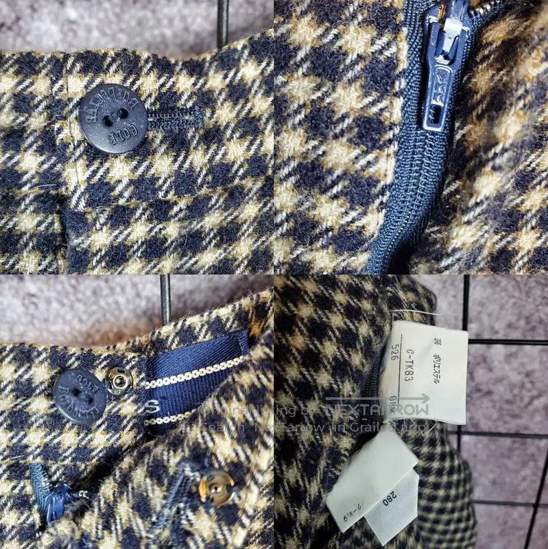 Burberry Burberry Khaki Wool Logo Check Pants. Size 24" / US 00 / IT 34 - 7 Thumbnail