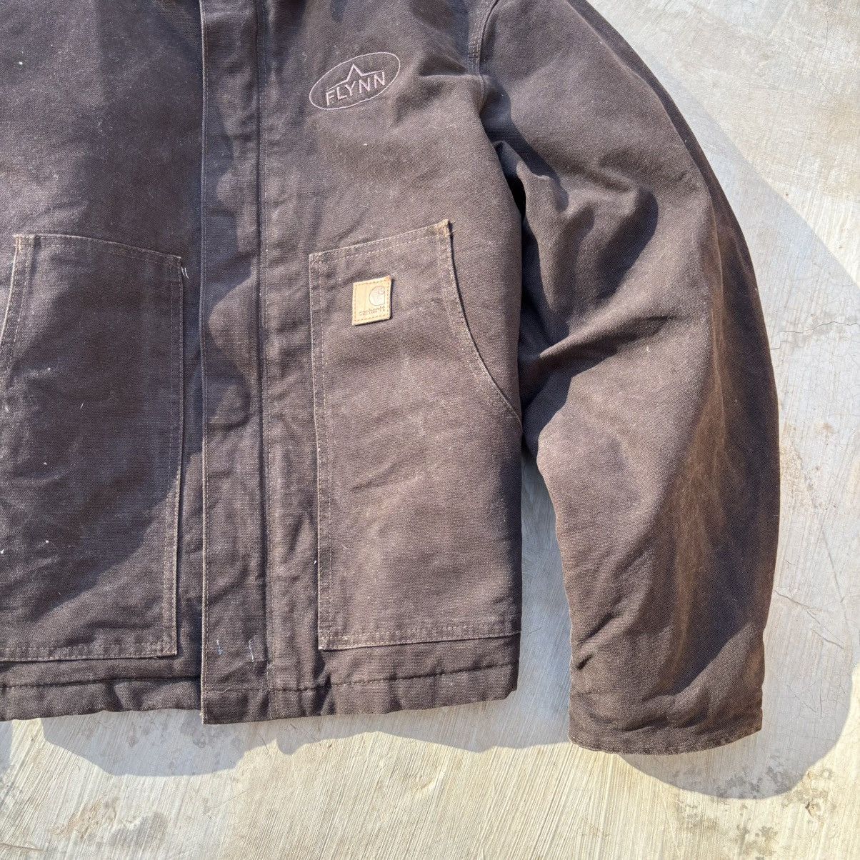 Carhartt Rare💥Vintage 90s Carhartt Crop Arctic Jacket J22 DKB Size US M / EU 48-50 / 2 - 5 Thumbnail