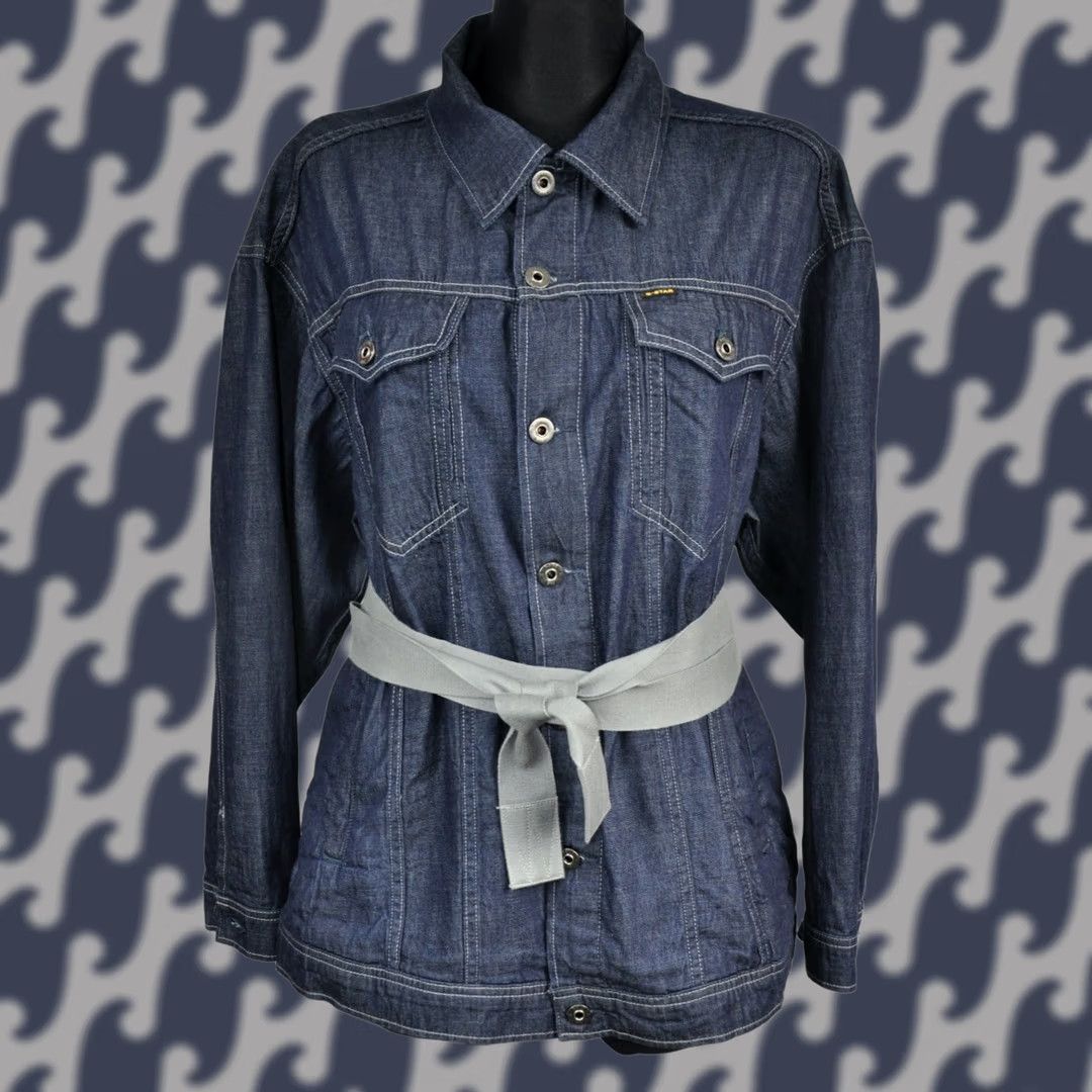 G-Star G-Star 3301 Real Boyfriend JKT WMN Denim Jacket L Blue Size L / US 10 / IT 46 - 1 Thumbnail