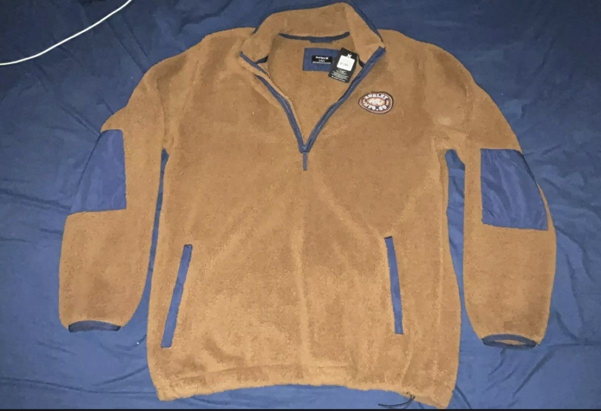 Designer × Hurley Hurley cozy Quarter zip fleece Sz Large New with tags Size US L / EU 52-54 / 3 - 1 Thumbnail