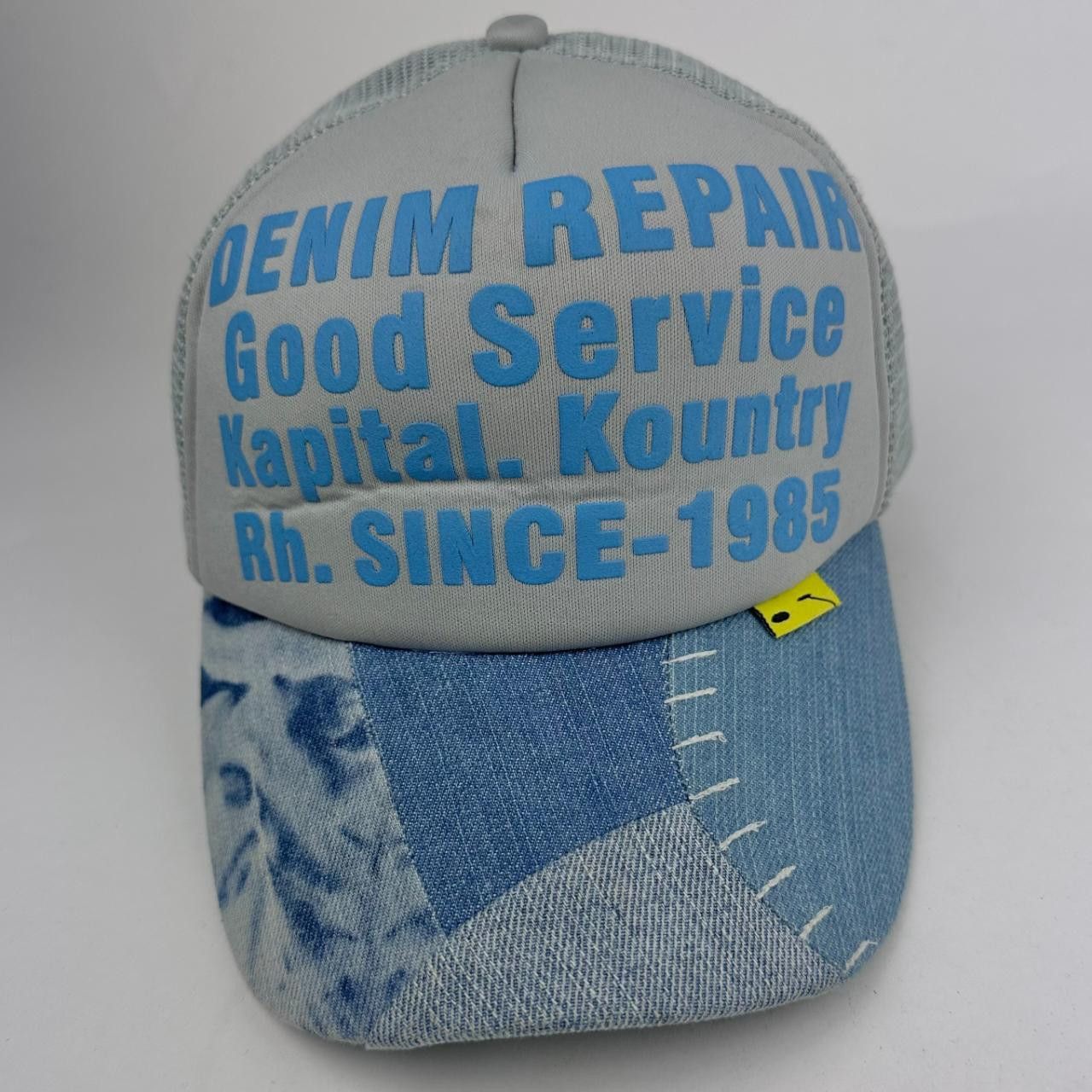 Kapital Denim Repair Shop KAPITAL Kountry Gray Patchwork Hat Size ONE SIZE - 1 Thumbnail