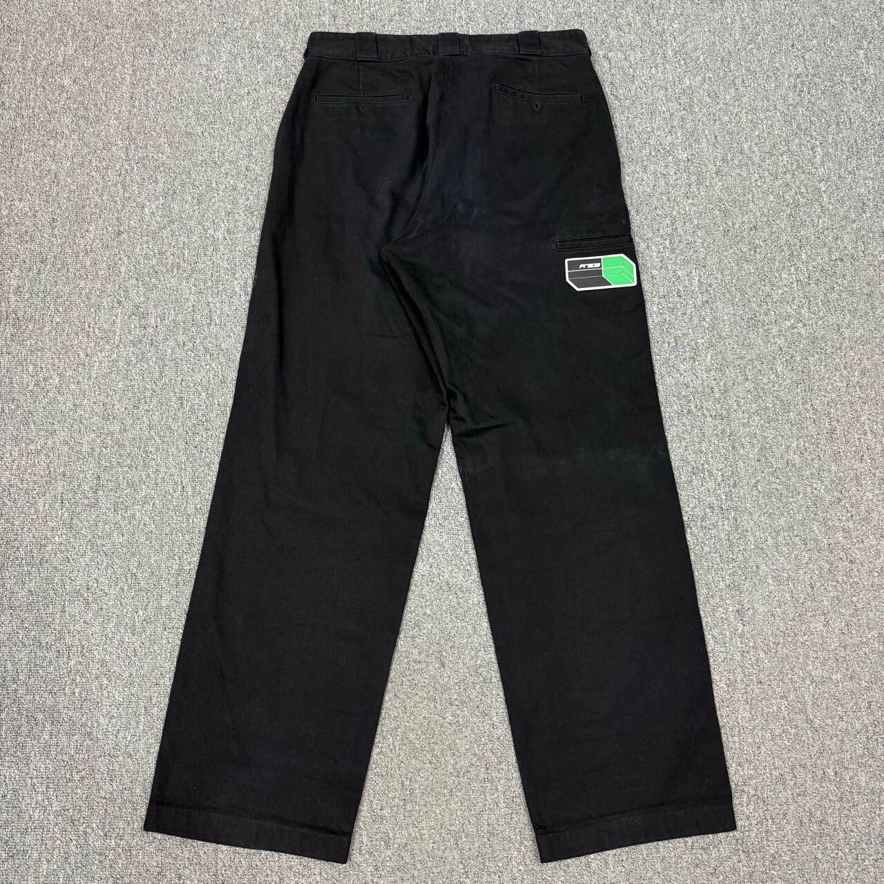 Prada Prada Black Rubber Logo Work Pants 48 Size US 32 / EU 48 - 2 Thumbnail