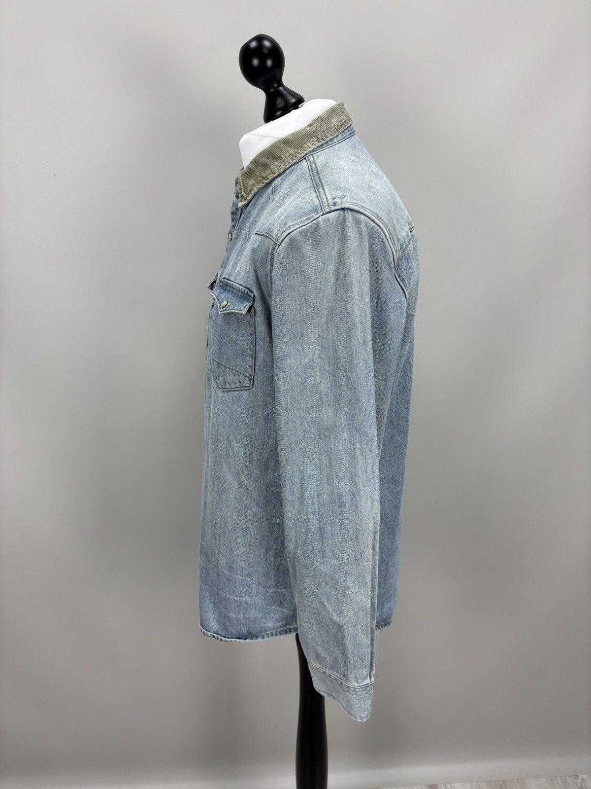 Allsaints Mens denim jacket shirt All Saints Size S Color Blue Size US S / EU 44-46 / 1 - 9 Thumbnail