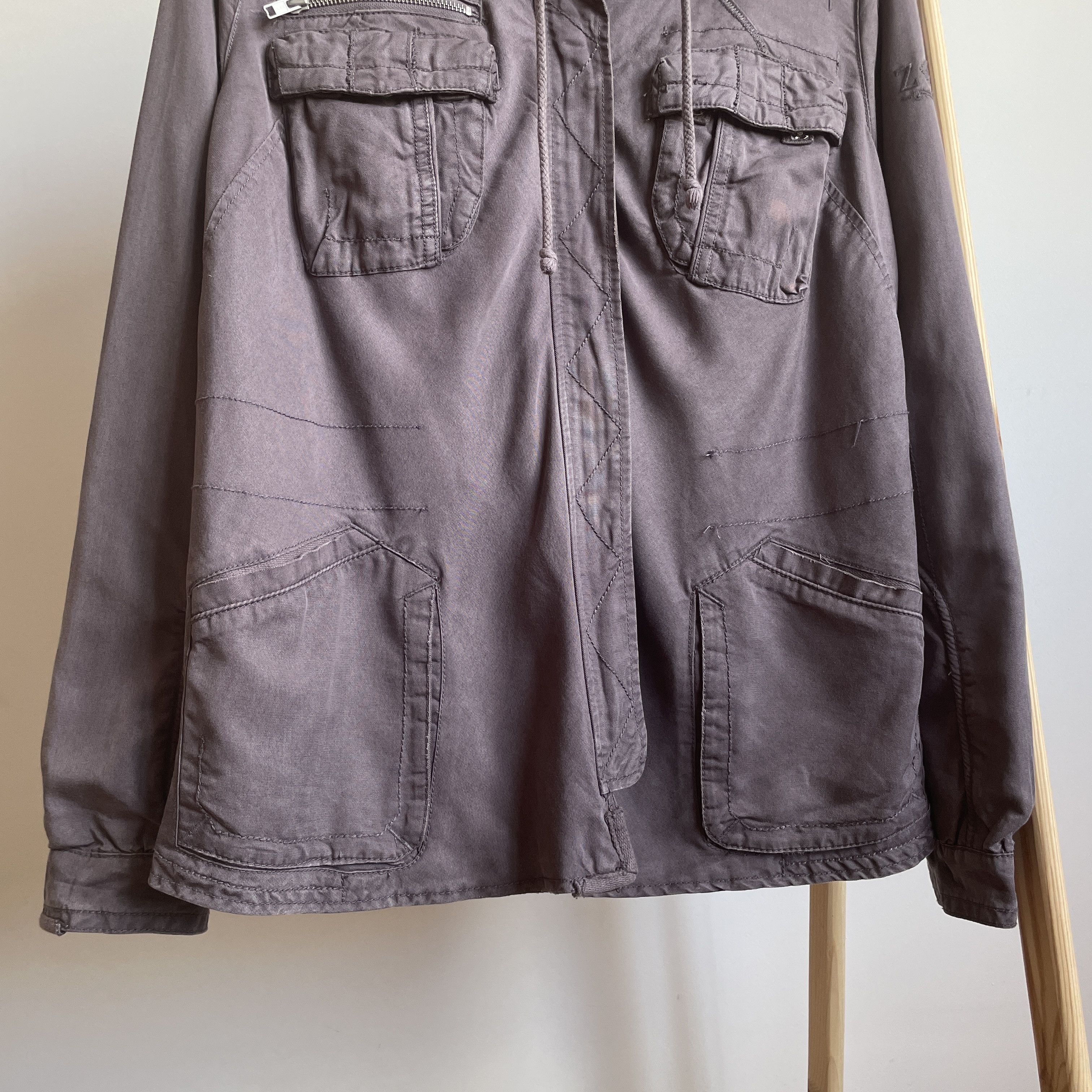 Zadig & Voltaire Zadig & Voltaire Womens Lyocell Military Jacket Size L Size L / US 10 / IT 46 - 7 Thumbnail