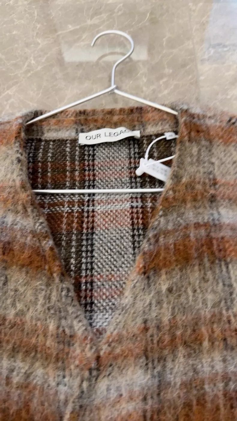 Our Legacy our legacy Classic horsehair plaid cardigan 2505-Nextarrow Size US M / EU 48-50 / 2 - 4 Thumbnail