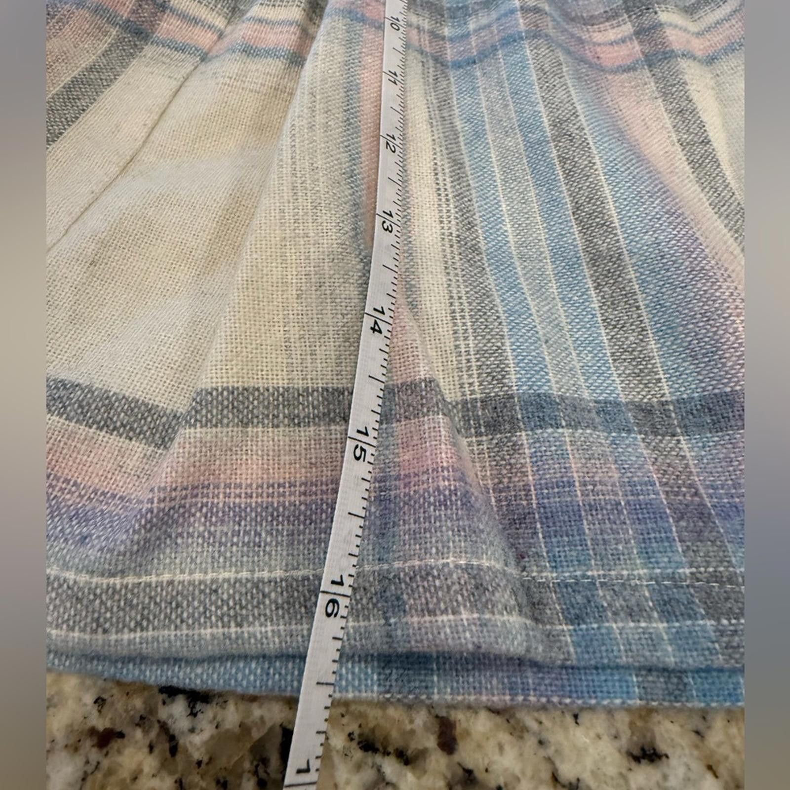 Other Marilyn Togs vintage pastel plaid pleated mini skirt SZ 11 Size 30" / US 8 / IT 44 - 6 Thumbnail