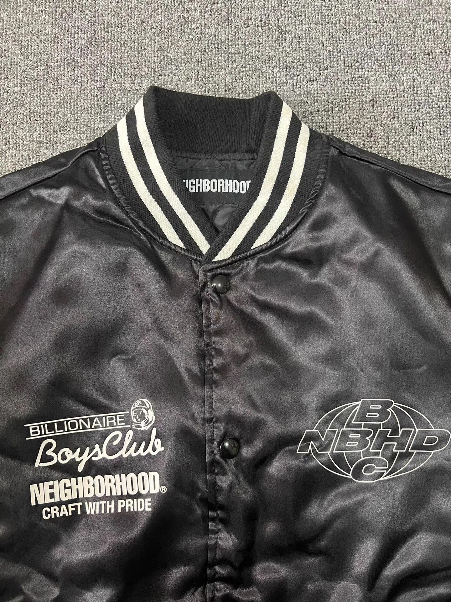 Billionaire Boys Club Black Varsity Bomber Jacket with Graphic Details. Size US S / EU 44-46 / 1 - 3 Thumbnail