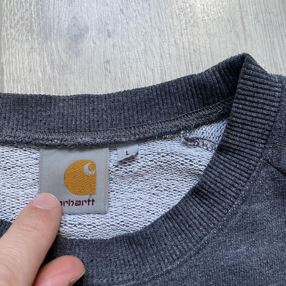 Carhartt 🩶 Vintage 00s Carhartt sweatshirt light Mini logo Size US L / EU 52-54 / 3 - 2 Thumbnail