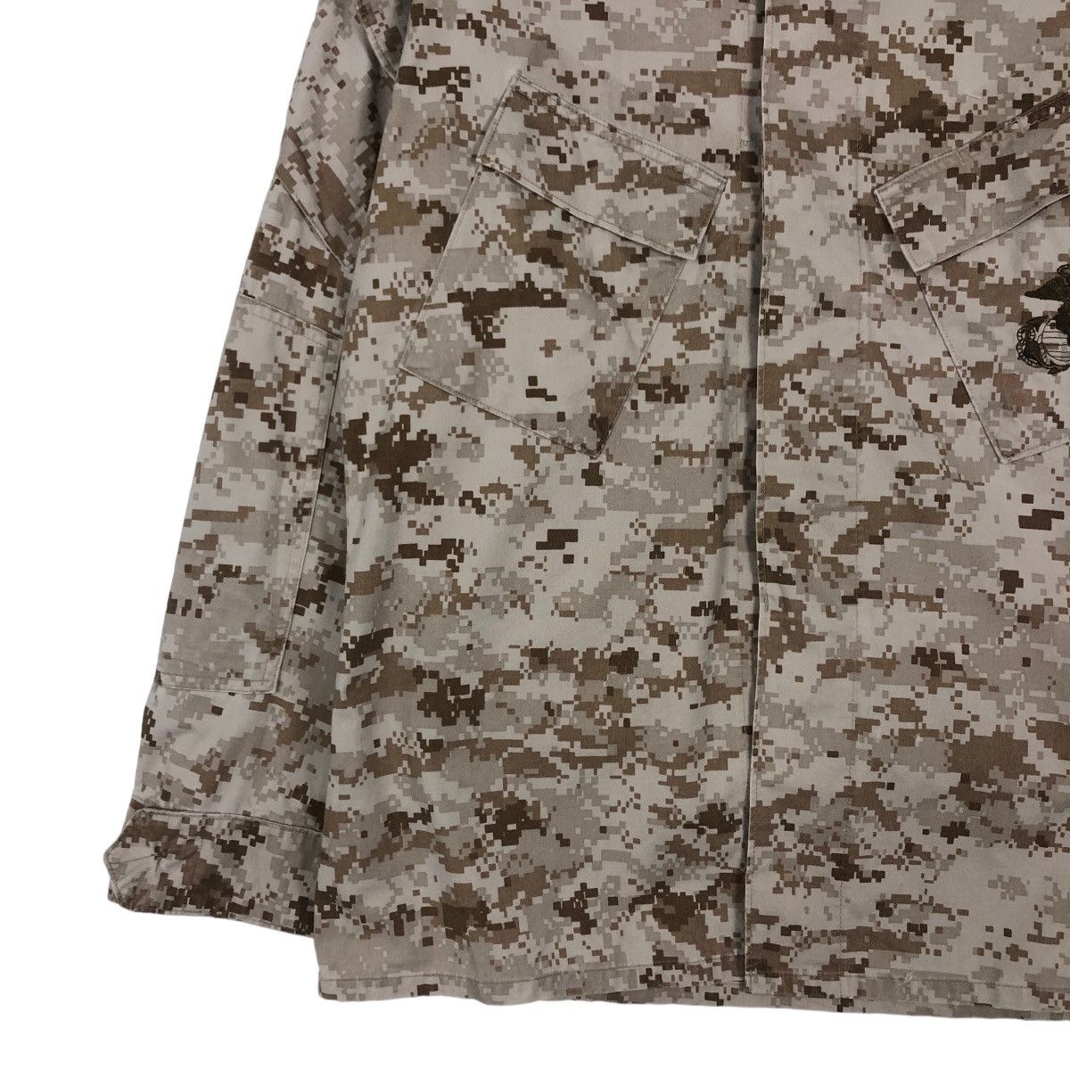 Vintage 🔥Vintage Military Chore Jacket Cargo Pocket Marines Navy Size US M / EU 48-50 / 2 - 4 Thumbnail